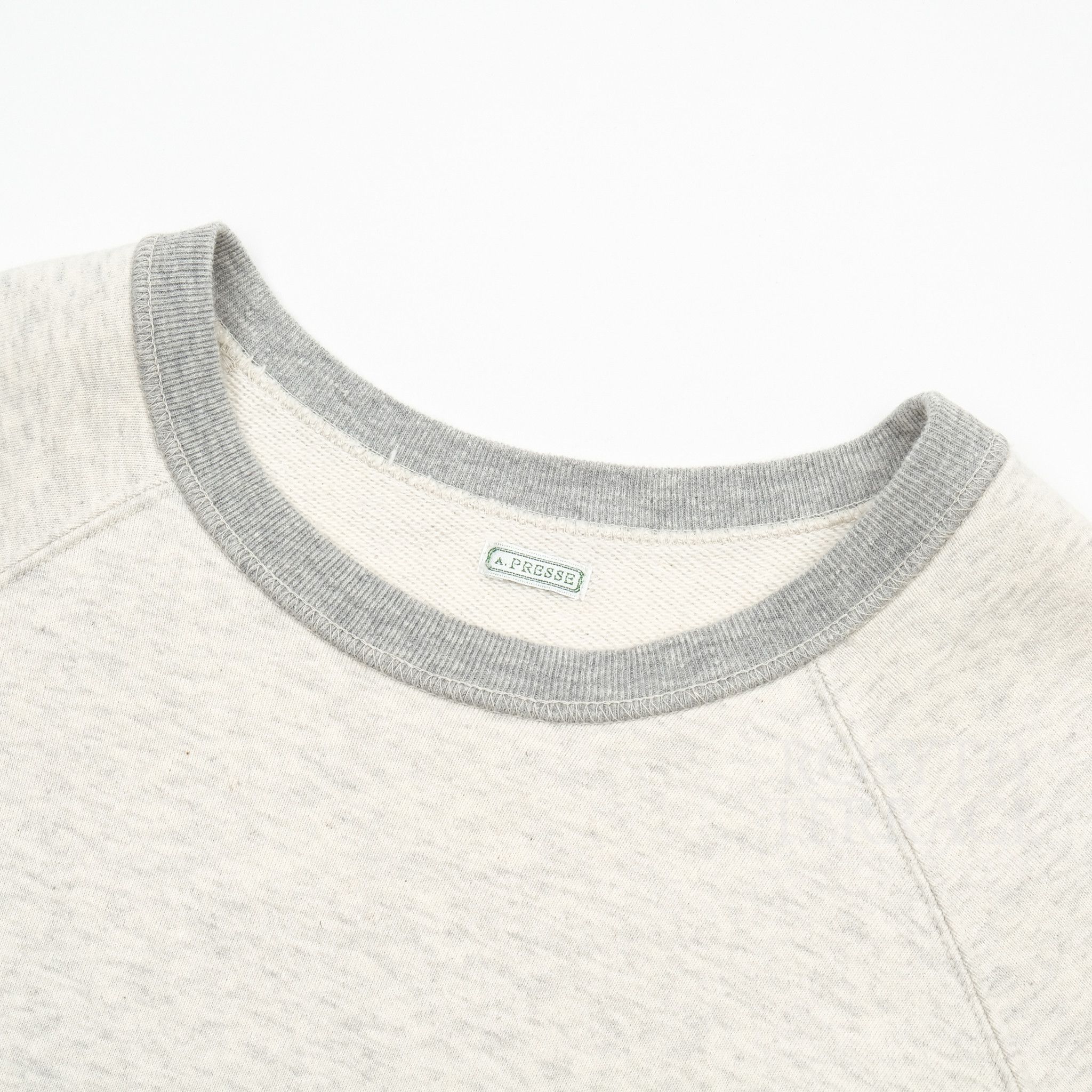 A.PRESSE 【A.PRESSE / VINTAGE SWEATSHIRT (OATMEAL) / SIZE 2】 Size US M / EU 48-50 / 2 - 2 Thumbnail
