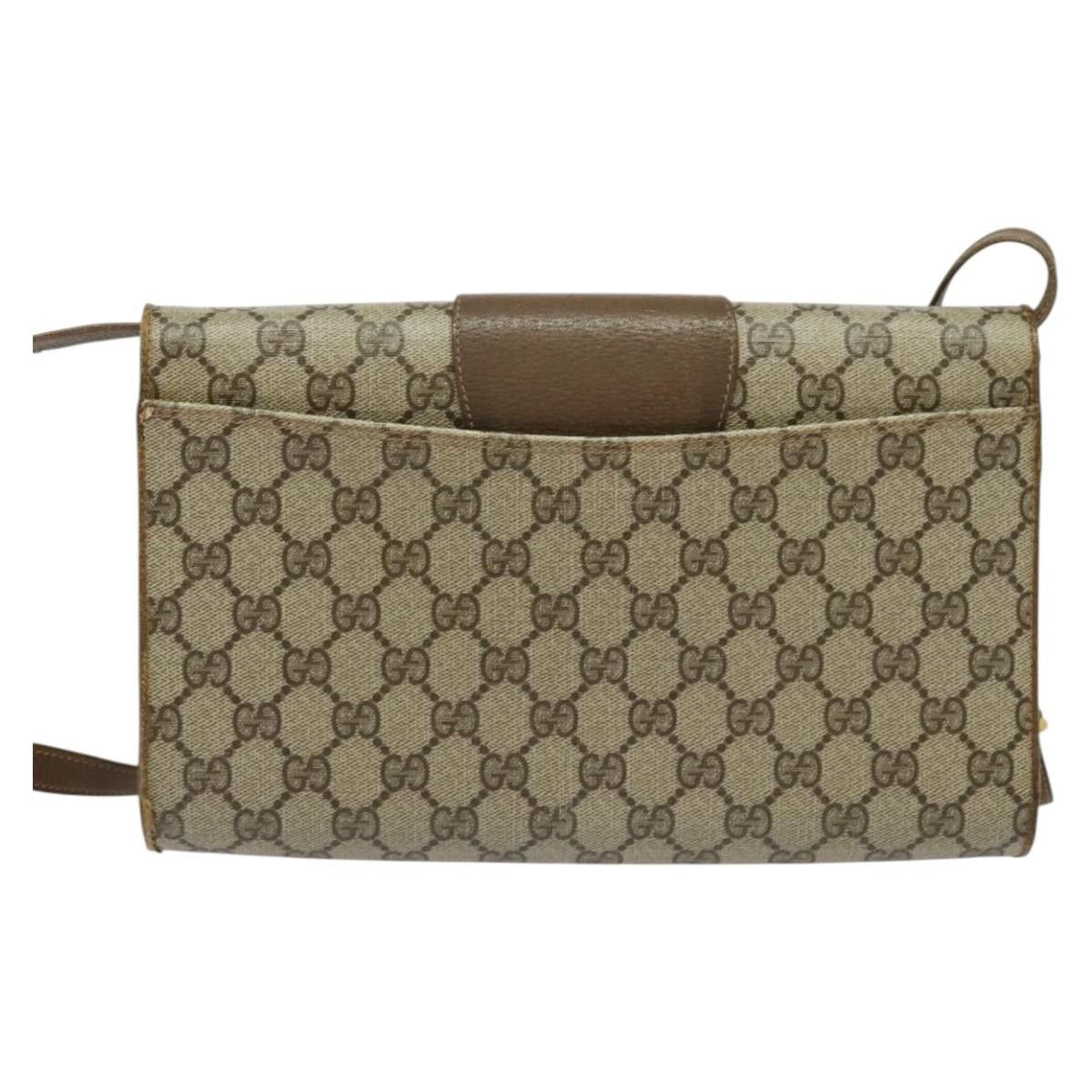 Gucci GUCCI GG Supreme Shoulder Bag Pvc Beige Gold 94 02 050 Size ONE SIZE - 3 Thumbnail