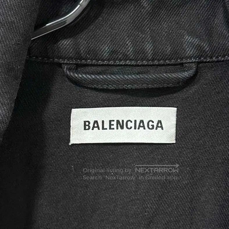 Balenciaga Balenciaga Crystal Logo Denim Jacket. Size US S / EU 44-46 / 1 - 5 Thumbnail