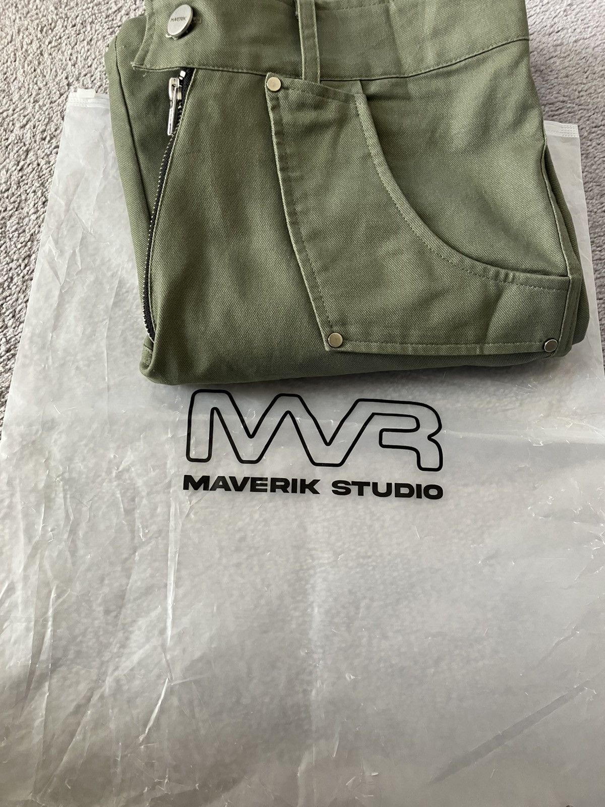 Japanese Brand Maverik Studio Olive Cargo Pants 30/30 Kapital Style Size US 30 / EU 46 - 17 Thumbnail