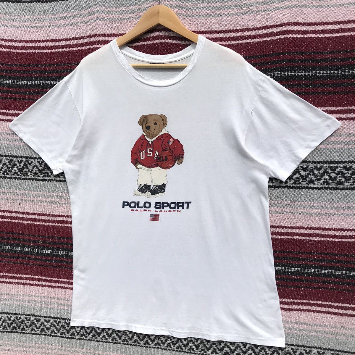Vintage Vintage 90s Polo Bear By Ralph Lauren Shirt Polo Bear Size US L / EU 52-54 / 3 - 3 Thumbnail