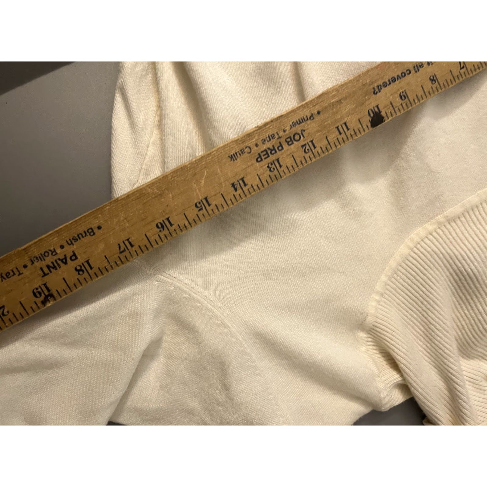 Vintage Cable & Gauge Shirt Women Small Ivory Cowl Neck 3/4 Sleeve Stretch Knit Vintage No Size S / US 4 / IT 40 - 5 Thumbnail