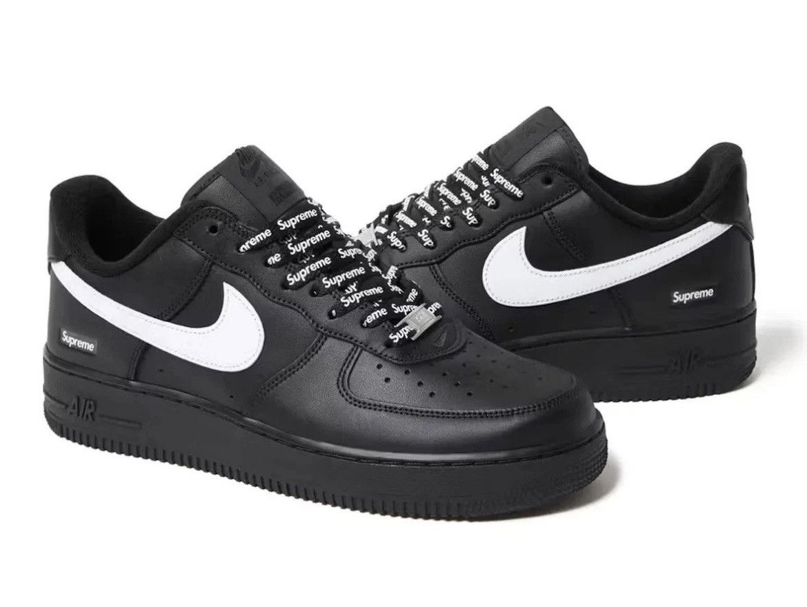 Nike × Supreme Supreme x Nike Air Force 1 Low black White CU9225-102 size 9 Size US 9 / EU 42 - 8 Thumbnail