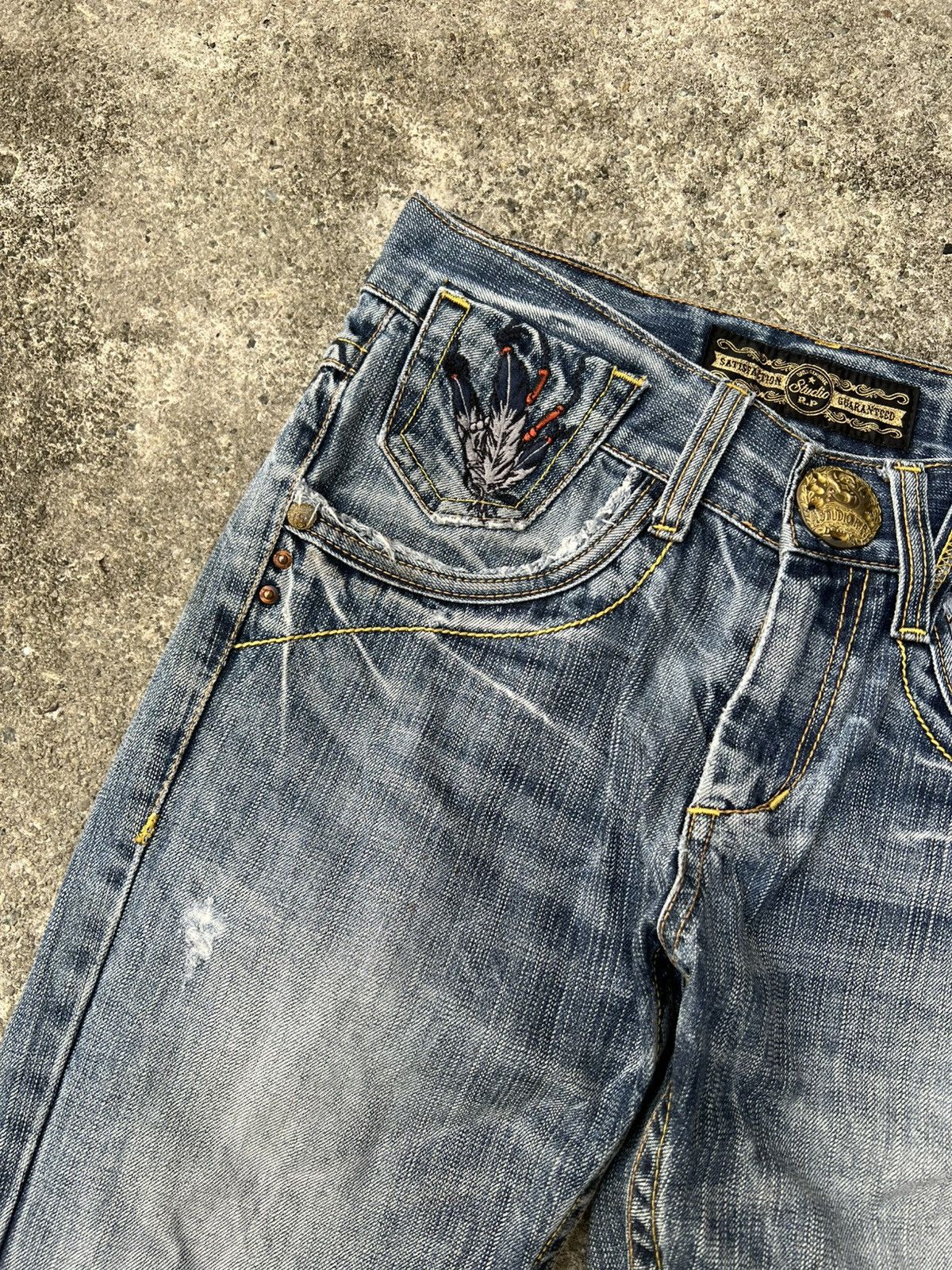 Japanese Brand 💥Studio RP Denim & Co Distress Jean Size US 29 - 11 Thumbnail