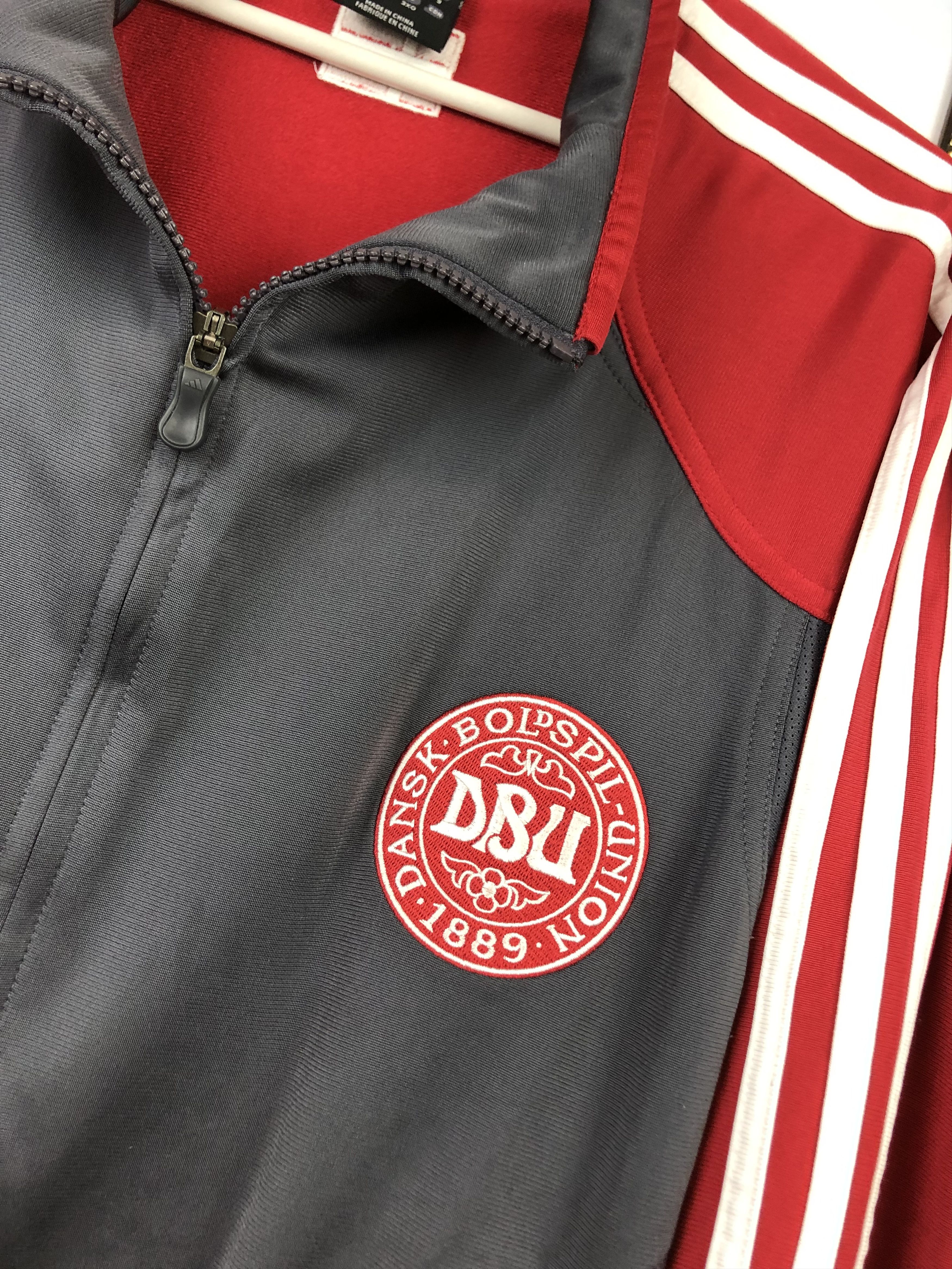 Adidas Vintage Adidas Denmark Football Jacket Soccer Track Top Size US XXL / EU 58 / 5 - 3 Thumbnail