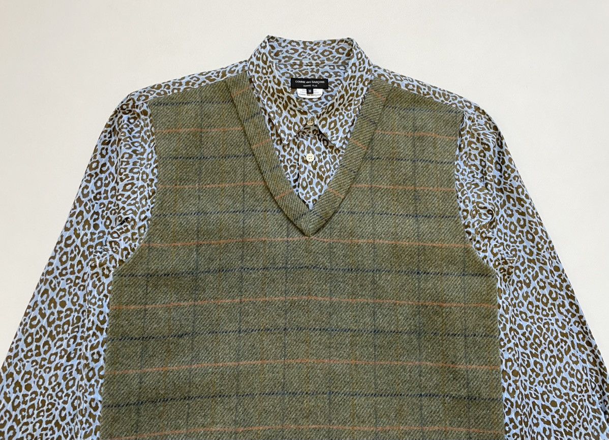 Comme des Garcons Homme Plus A/W 10 Hybrid Mohair Front Panelled Shirt Size US M / EU 48-50 / 2 - 3 Thumbnail