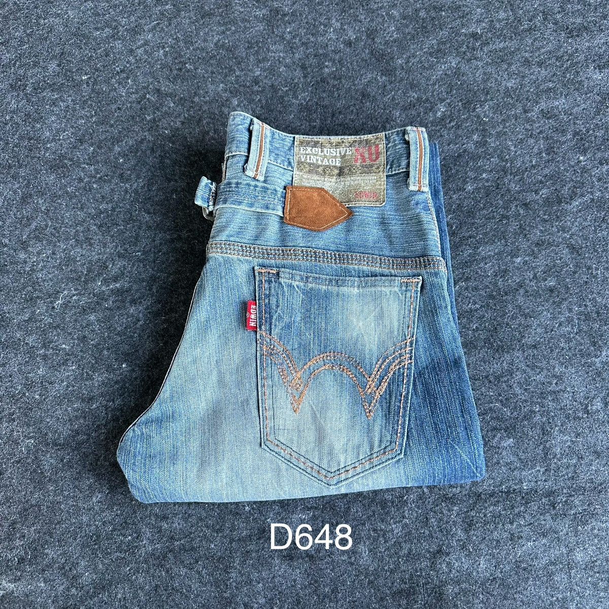 Edwin Vintage Edwin Exclusive Buckle Back Regular Denim 30x33 D648 Size US 30 / EU 46 - 17 Thumbnail
