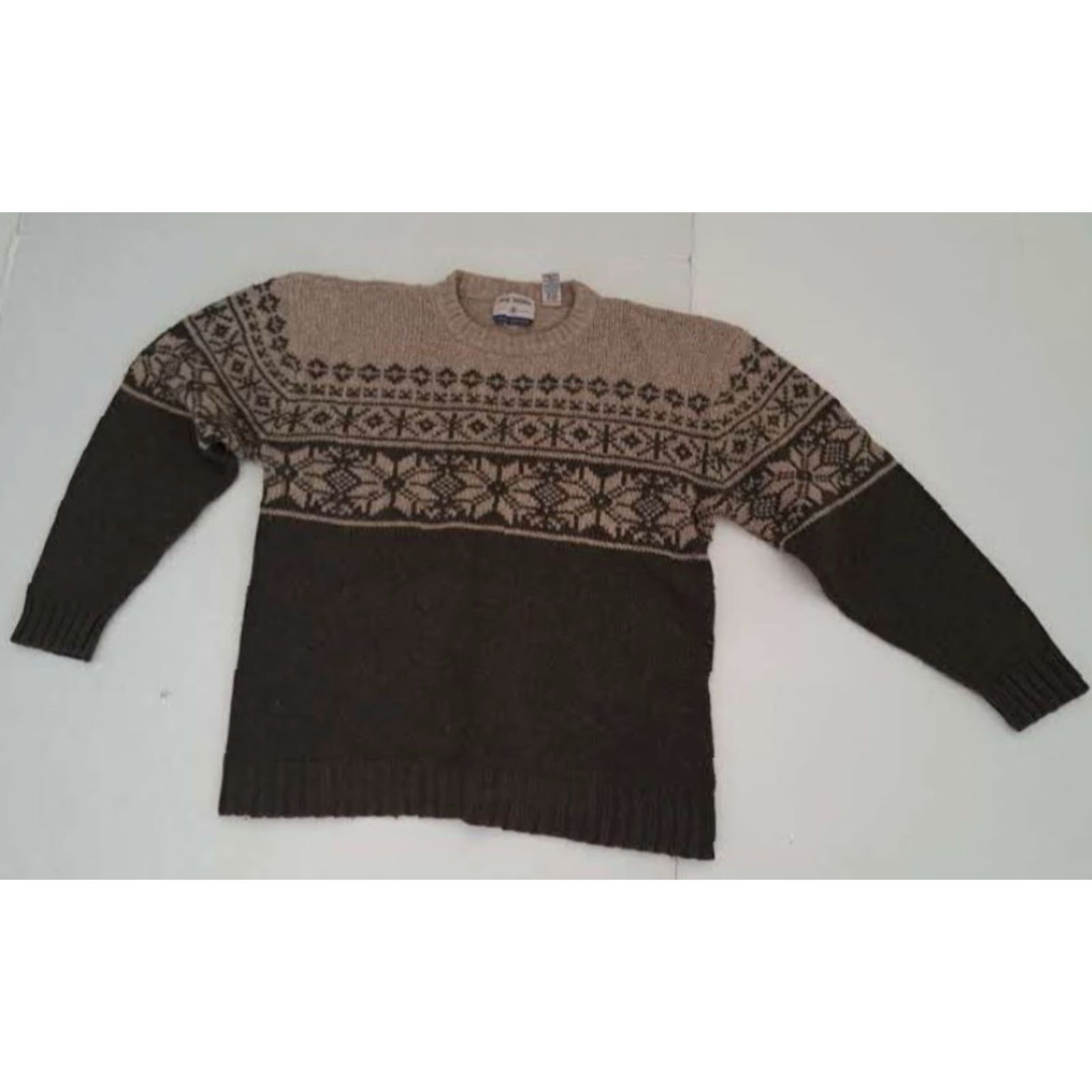 High Sierra VINTAGE High Sierra Sweater Knit Pullover Men's XL Beige Wool Acrylic Cotton 26in Pit to Pit 26in Long X-Large Size US XL / EU 56 / 4 - 2 Thumbnail