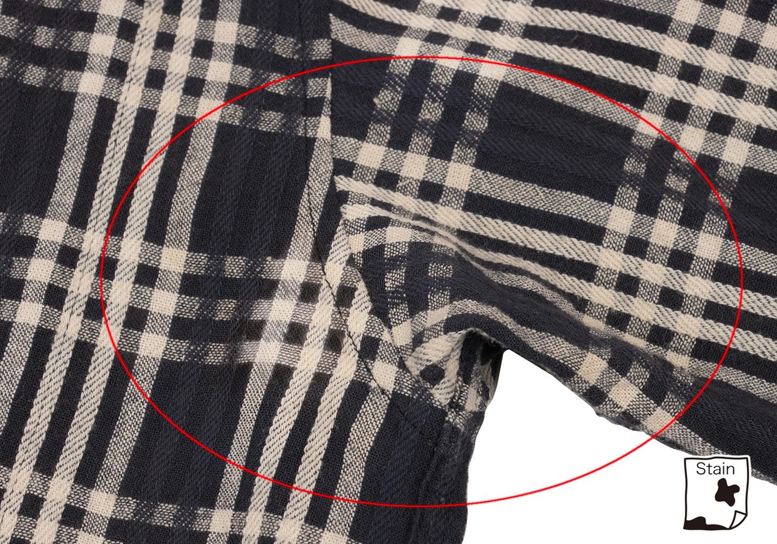 Issey Miyake Cotton Check Band Collared Shirt in Black Cream, M Size US M / EU 48-50 / 2 - 5 Thumbnail