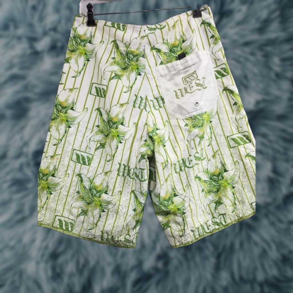 Vintage WEST Green Boardshorts Swim Beach Trunks Mens 32 Solid Polyester Machine Washable Beach Mens Size US 32 / EU 48 - 1 Thumbnail