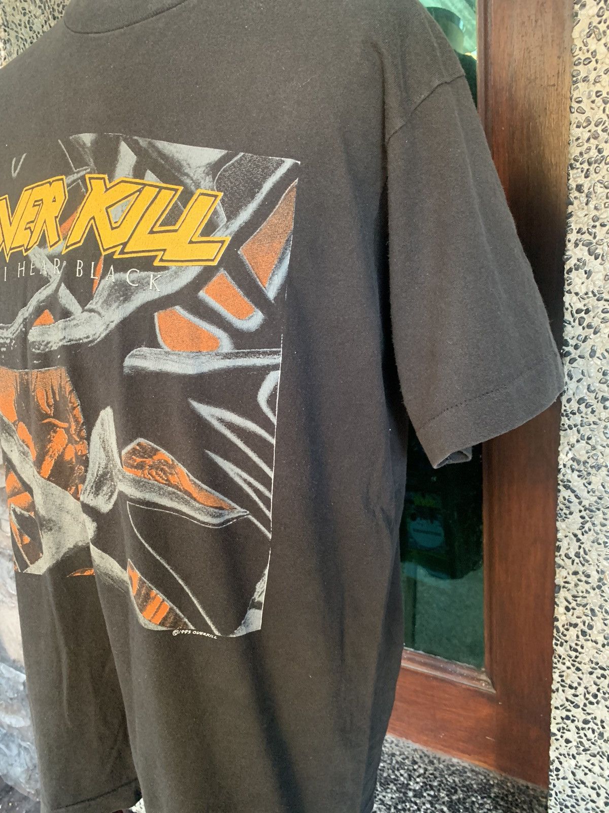 Band Tees × Vintage Vintage 90s Overkill Tour Band T shirt Size US L / EU 52-54 / 3 - 4 Thumbnail