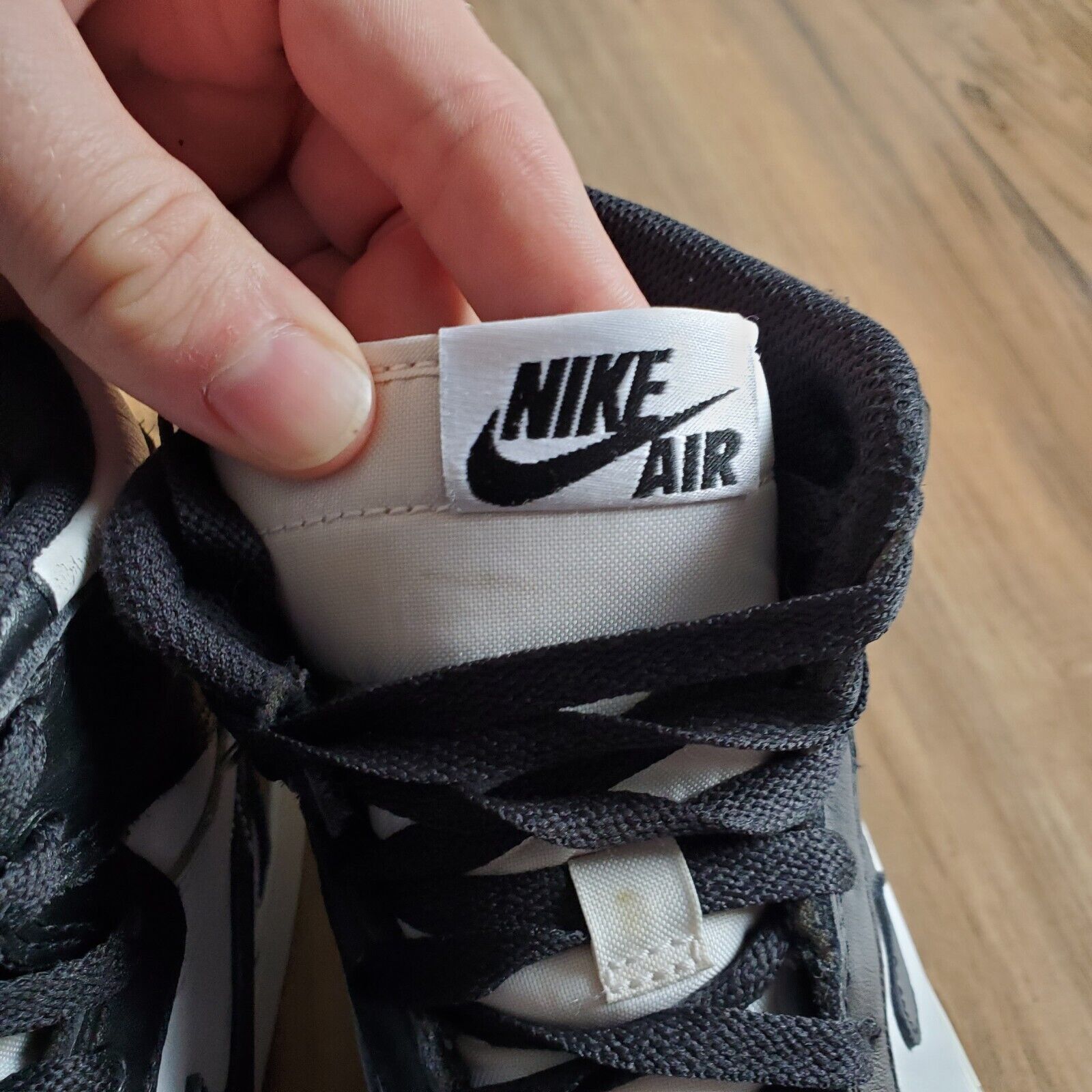 Jordan Brand × Nike 2014 Nike Jordan 1 High OG Black White size 11 us mens Size US 11 / EU 44 - 7 Thumbnail