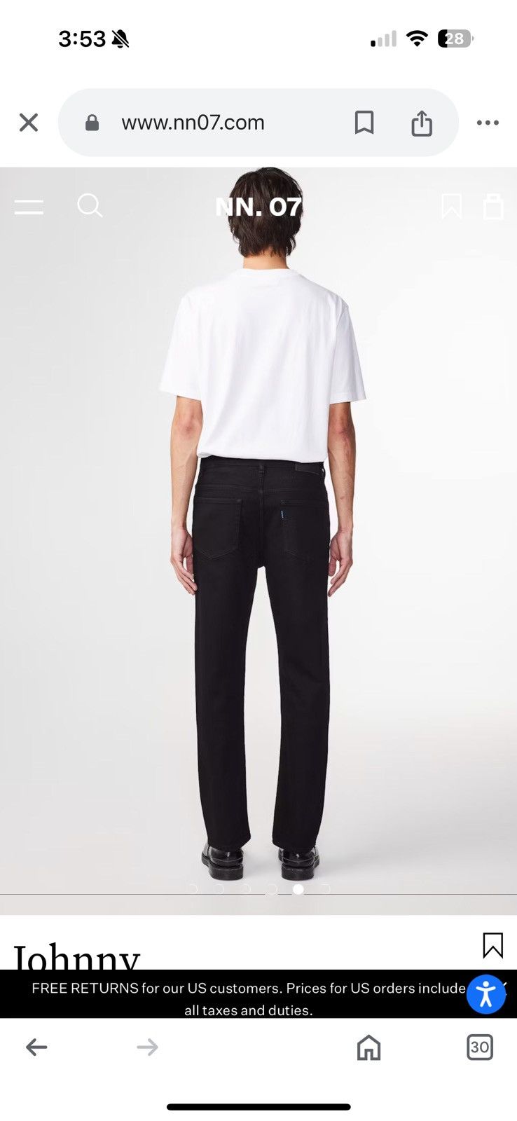 NN07 Barely used Black Nn07 Jean Size US 30 / EU 46 - 8 Thumbnail