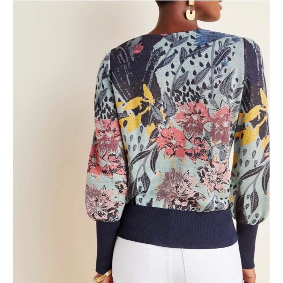 Anthropologie Anthropologie Aldo Martins XS Ace Pullover Sweater V Neck Al Size XS / US 0-2 / IT 36-38 - 3 Thumbnail