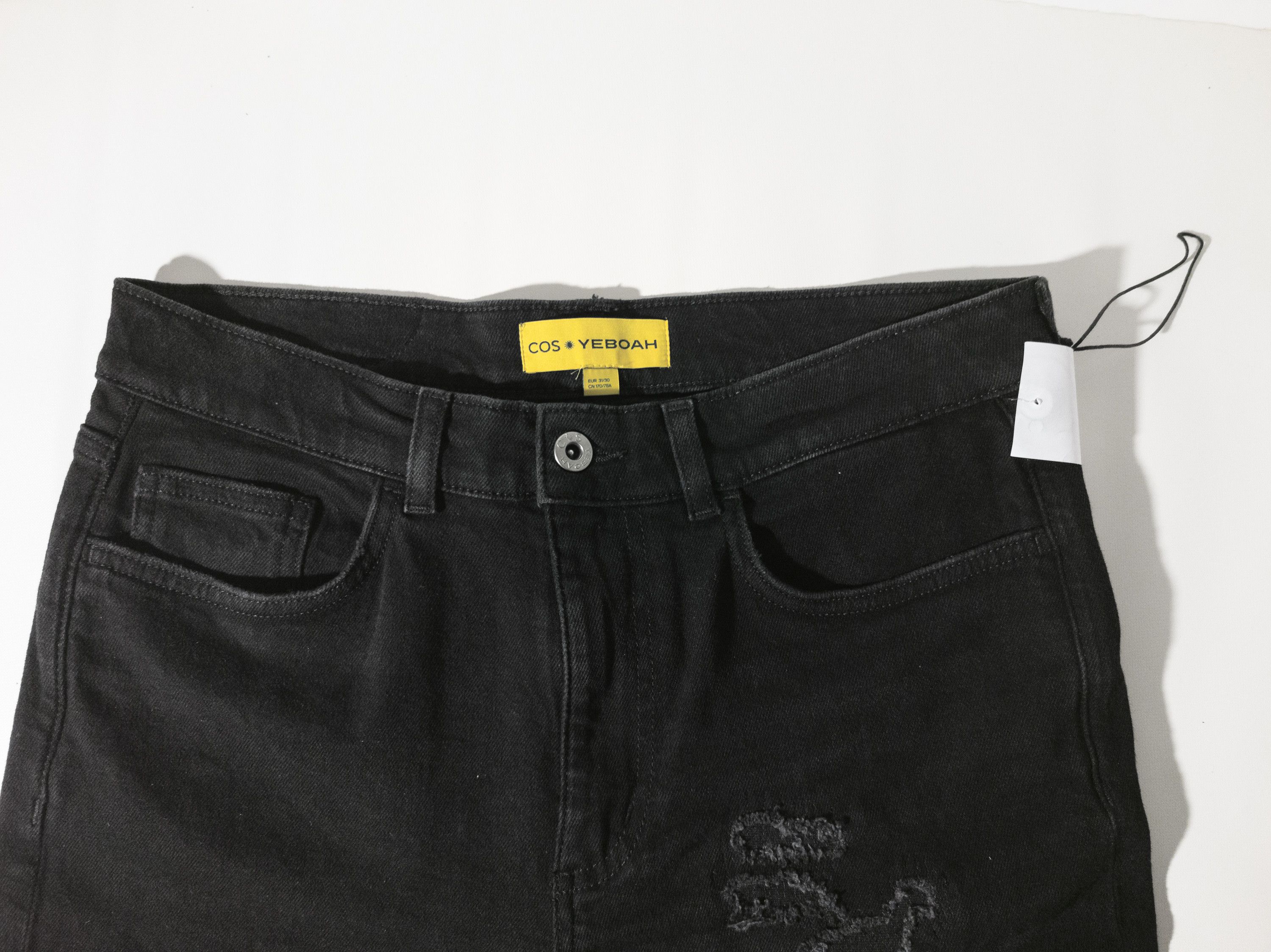 Cos Reece Yeboah Slim Jeans clean black distressed limited edit. Size US 30 / EU 46 - 15 Thumbnail