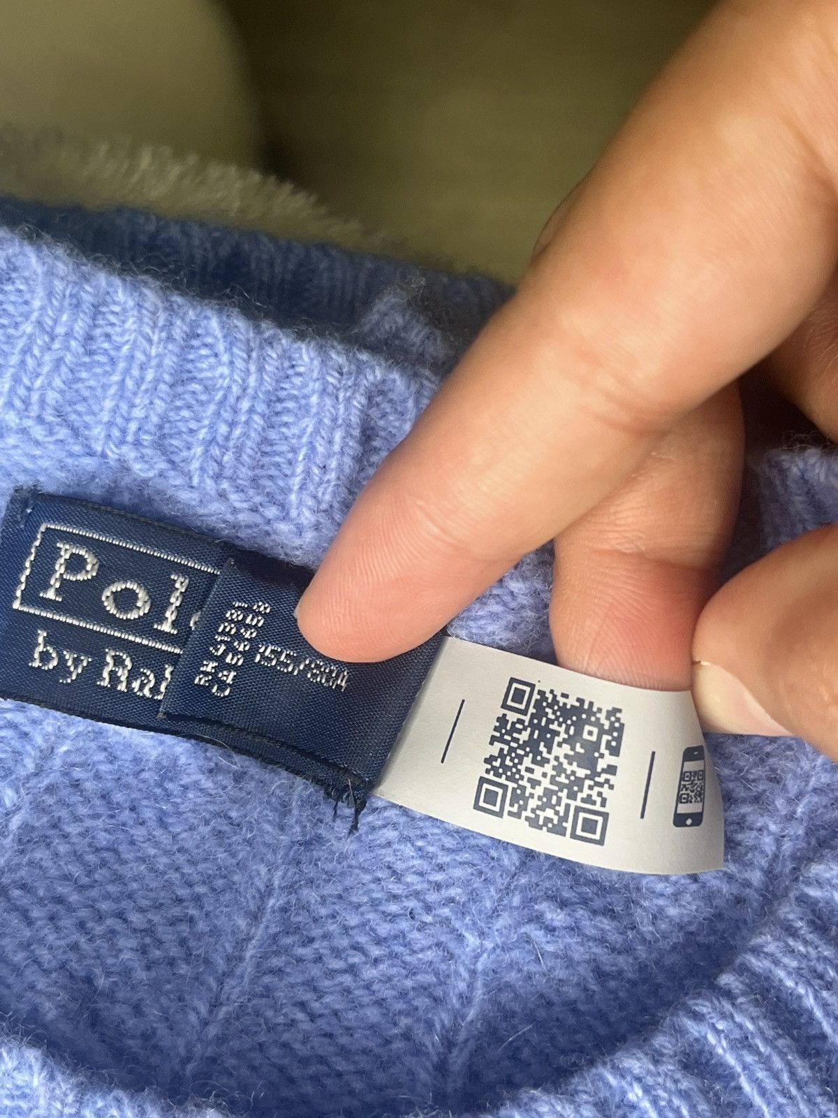 Polo Ralph Lauren Cable Knit Wool Cashmere Sweater Size XS / US 0-2 / IT 36-38 - 3 Thumbnail