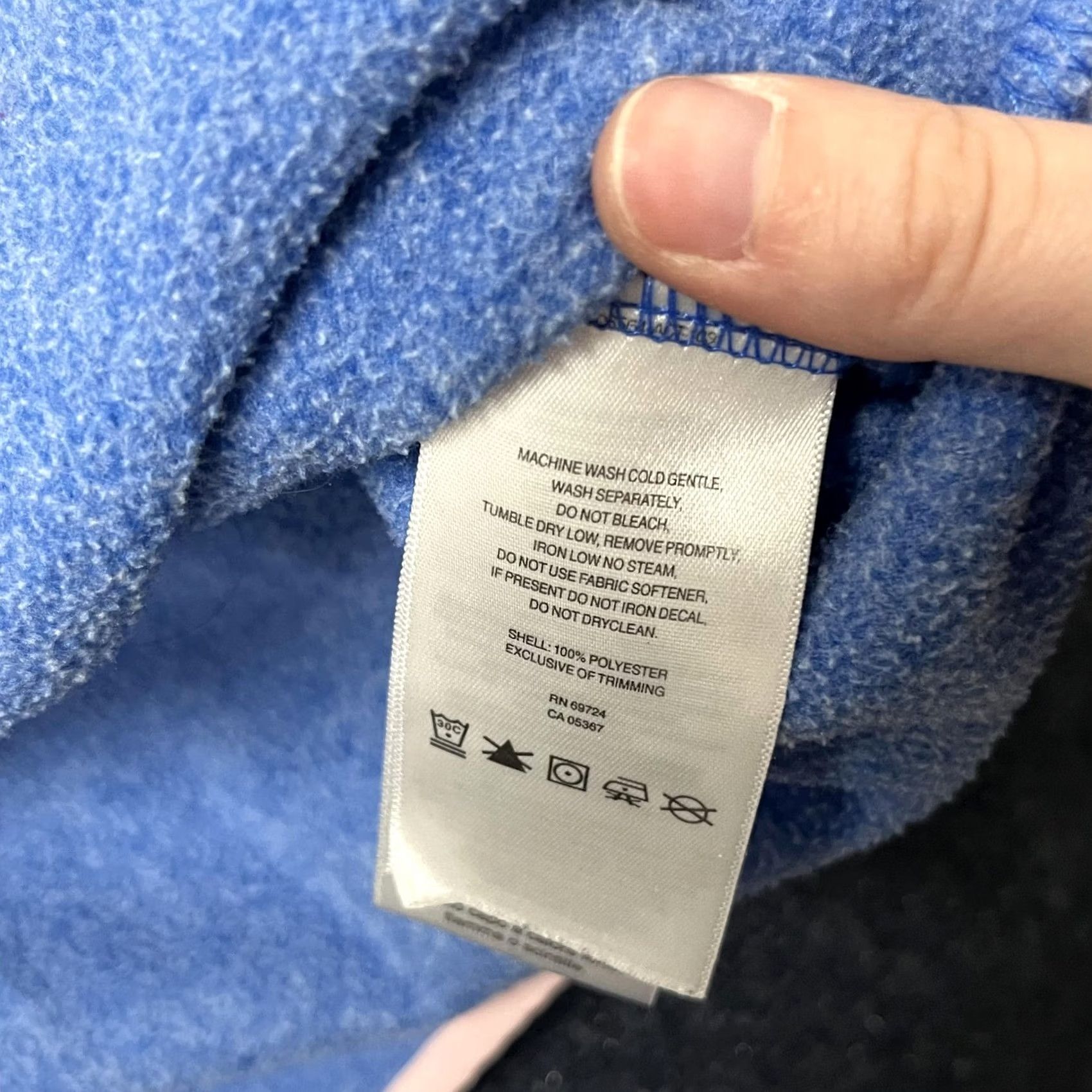 Vintage VINTAGE? No. Columbia Fleece Pullover Jacket Womens L Blue Pink Trim Quarter Snap Outdoor Ski Size L / US 10 / IT 46 - 4 Thumbnail