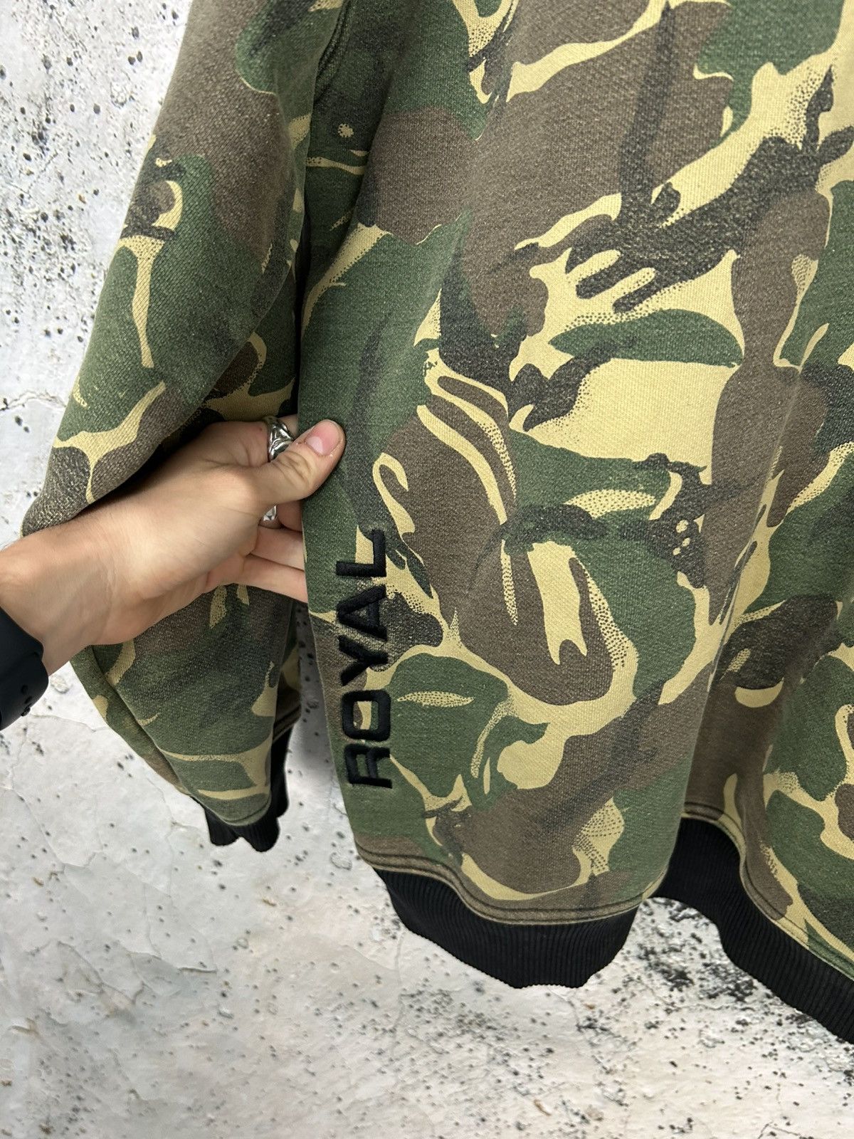 Vintage Royal Vintage Camo Baggy Hoodie Rap Skate Streetwear 90s Size US XXL / EU 58 / 5 - 6 Thumbnail