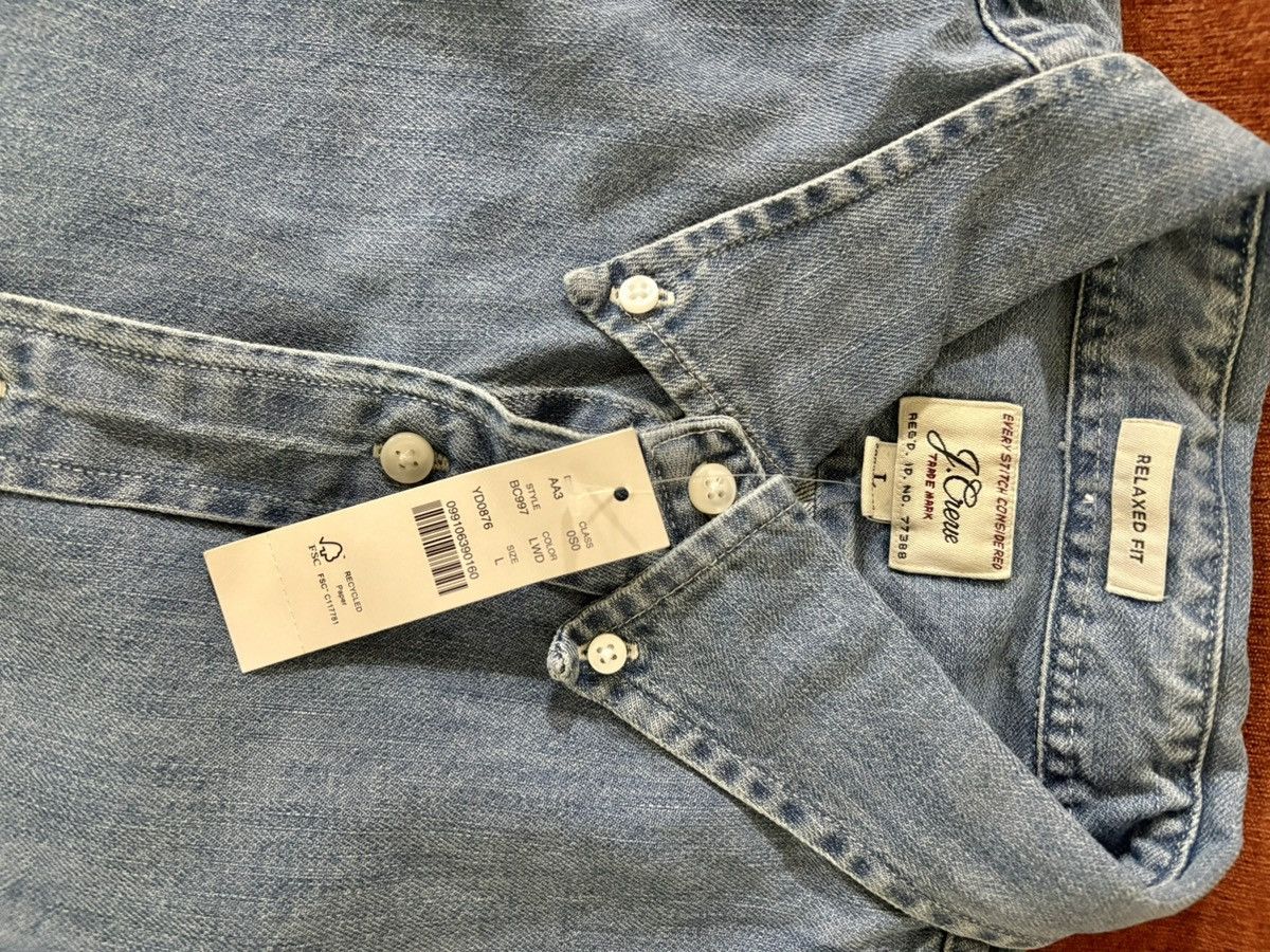 J.Crew J.Crew Denim Button-Down Shirt BC997 (NWT) Size US L / EU 52-54 / 3 - 4 Thumbnail