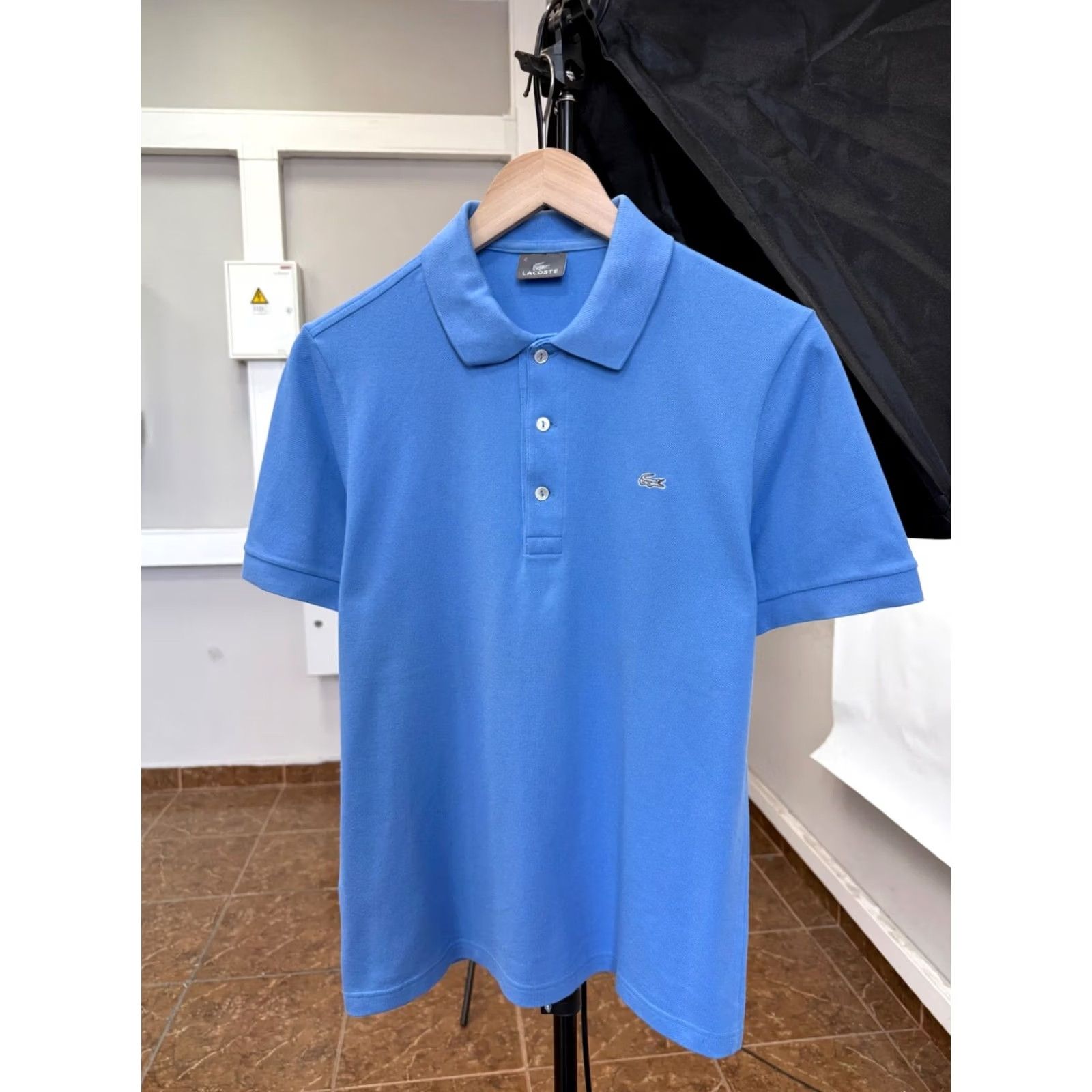 Lacoste 🇫🇷 Lacoste Limited Gray Crocodile Polo Shirt Made in France size M Blue Size US M / EU 48-50 / 2 - 2 Thumbnail