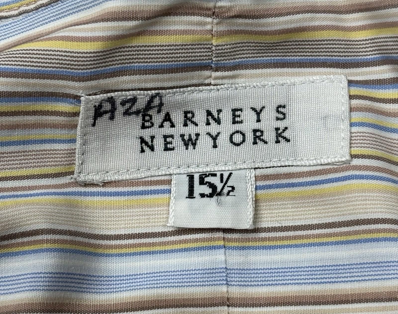 Barneys New York Barneys New York Shirt Mens 15.5 Medium Long Sleeve Stripes Size US M / EU 48-50 / 2 - 2 Thumbnail