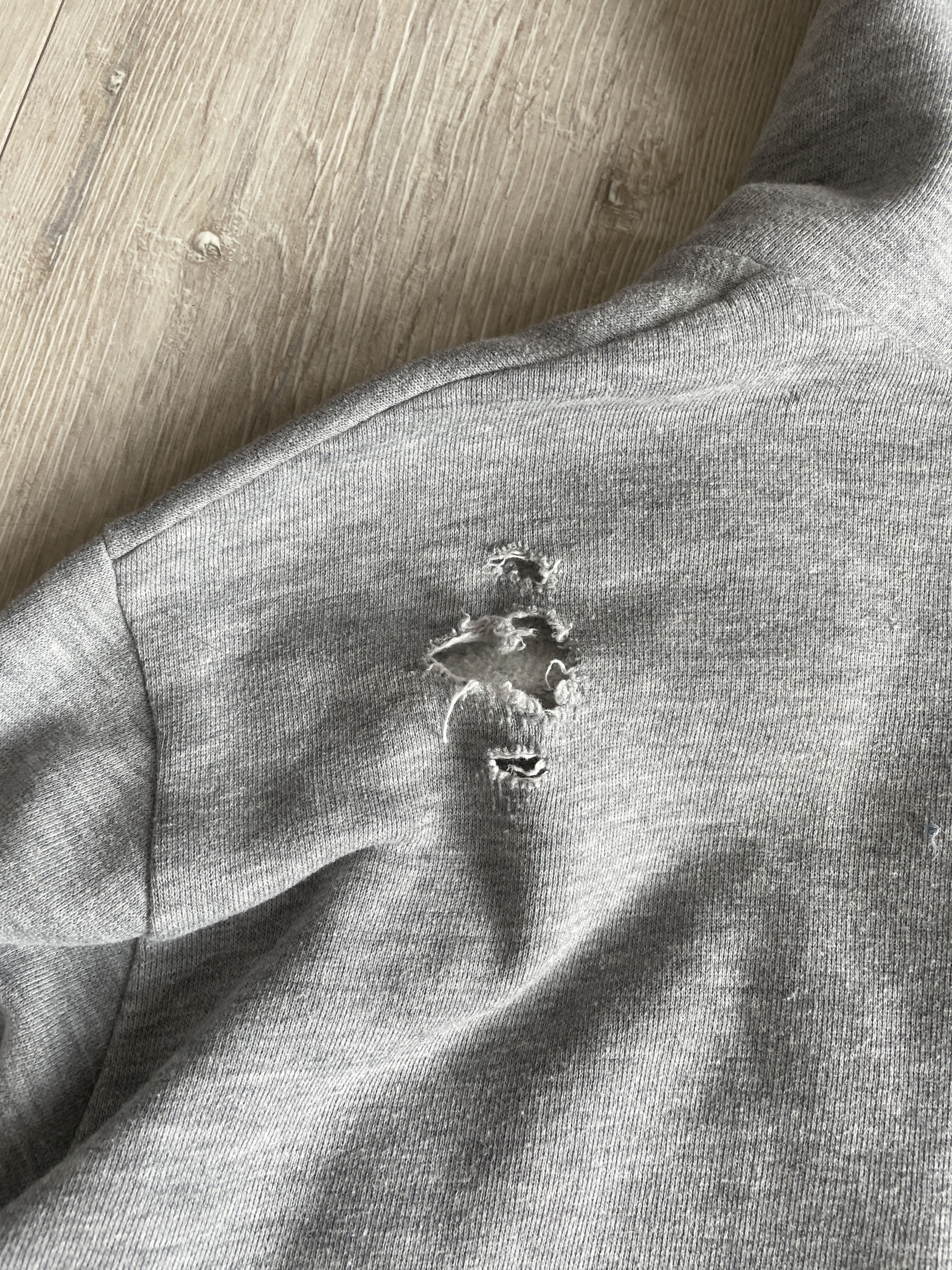 Balmain Balmain SS10 ripped hoodie by Christophe Decarnin Size US M / EU 48-50 / 2 - 9 Thumbnail