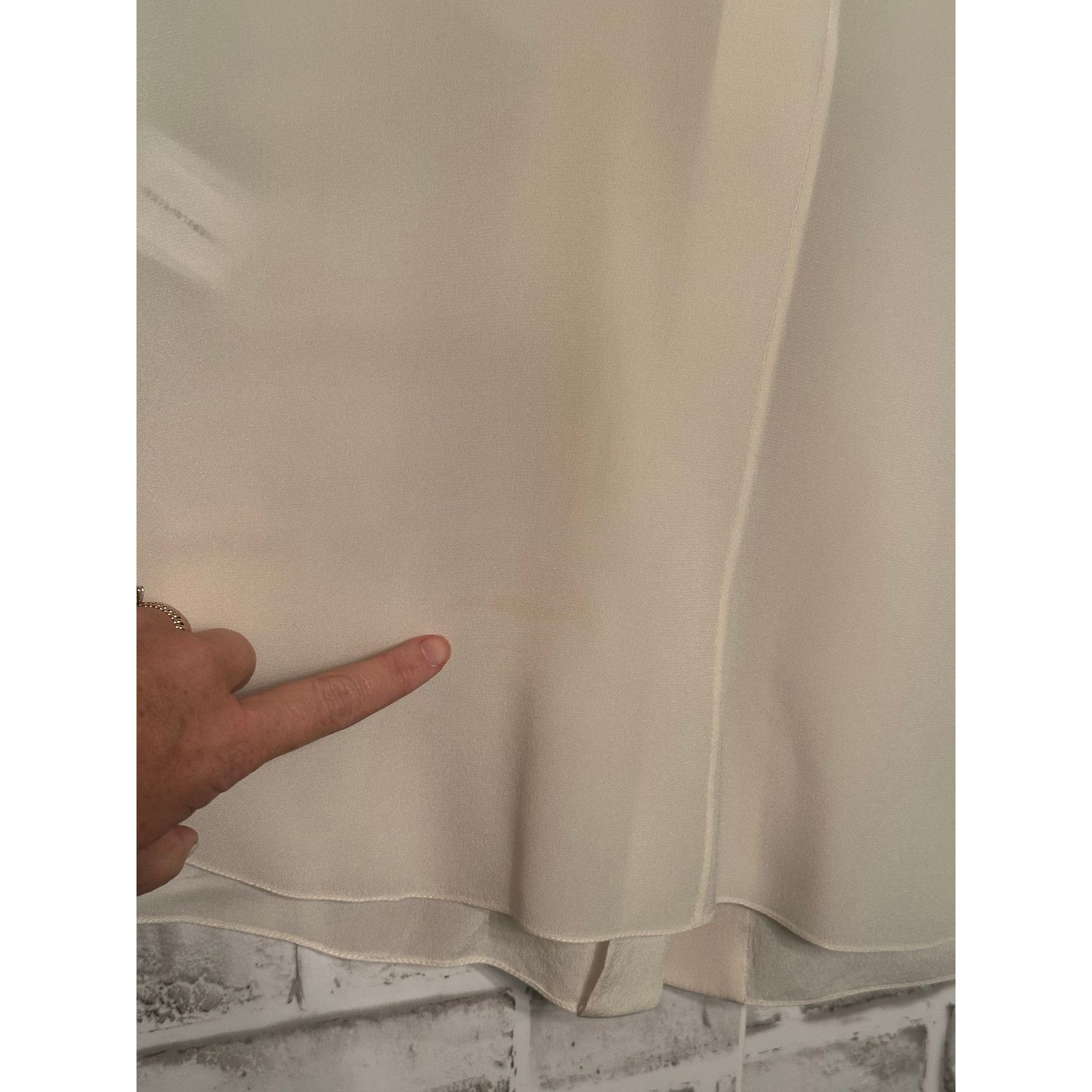 Chloe '15 Romantic Ruffle Silk Blouse in Milk FR 36 Sleeveless Size XS / US 0-2 / IT 36-38 - 12 Thumbnail