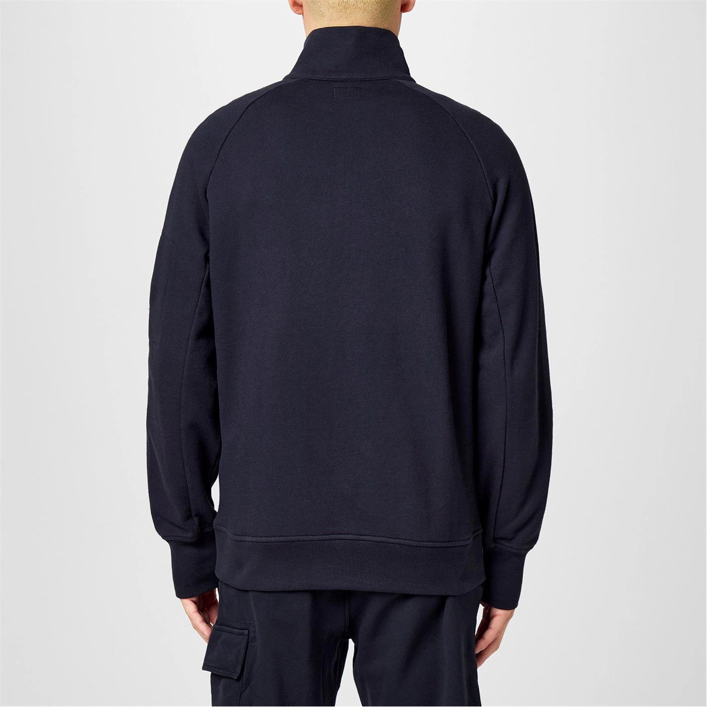 C.P. Company o1g2r1mq0426 Lens Quarter-Zip Fleece Sweatshirt in Blue Size US XXL / EU 58 / 5 - 4 Thumbnail