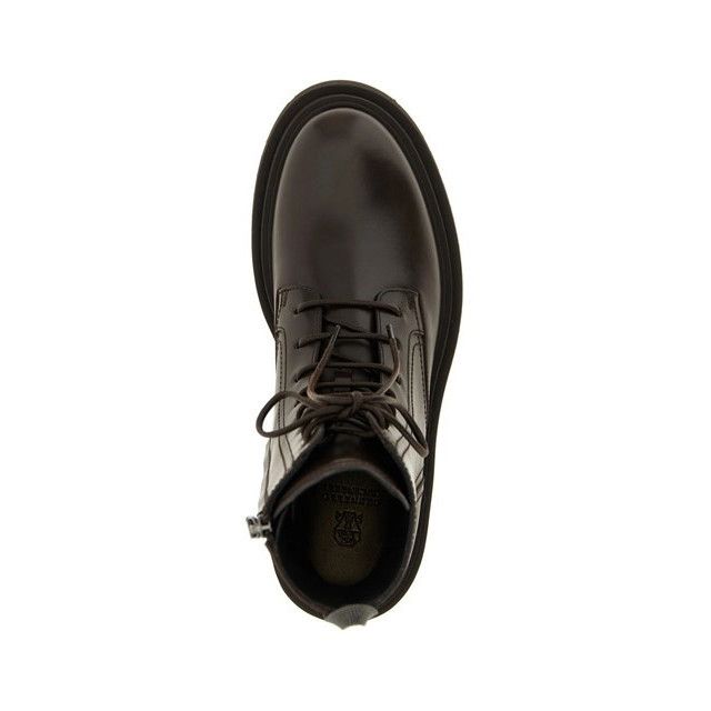 Brunello Cucinelli BRUNELLO CUCINELLI Brown Leather Ankle Boots New & Authentic Size US 9 / IT 39 - 4 Thumbnail