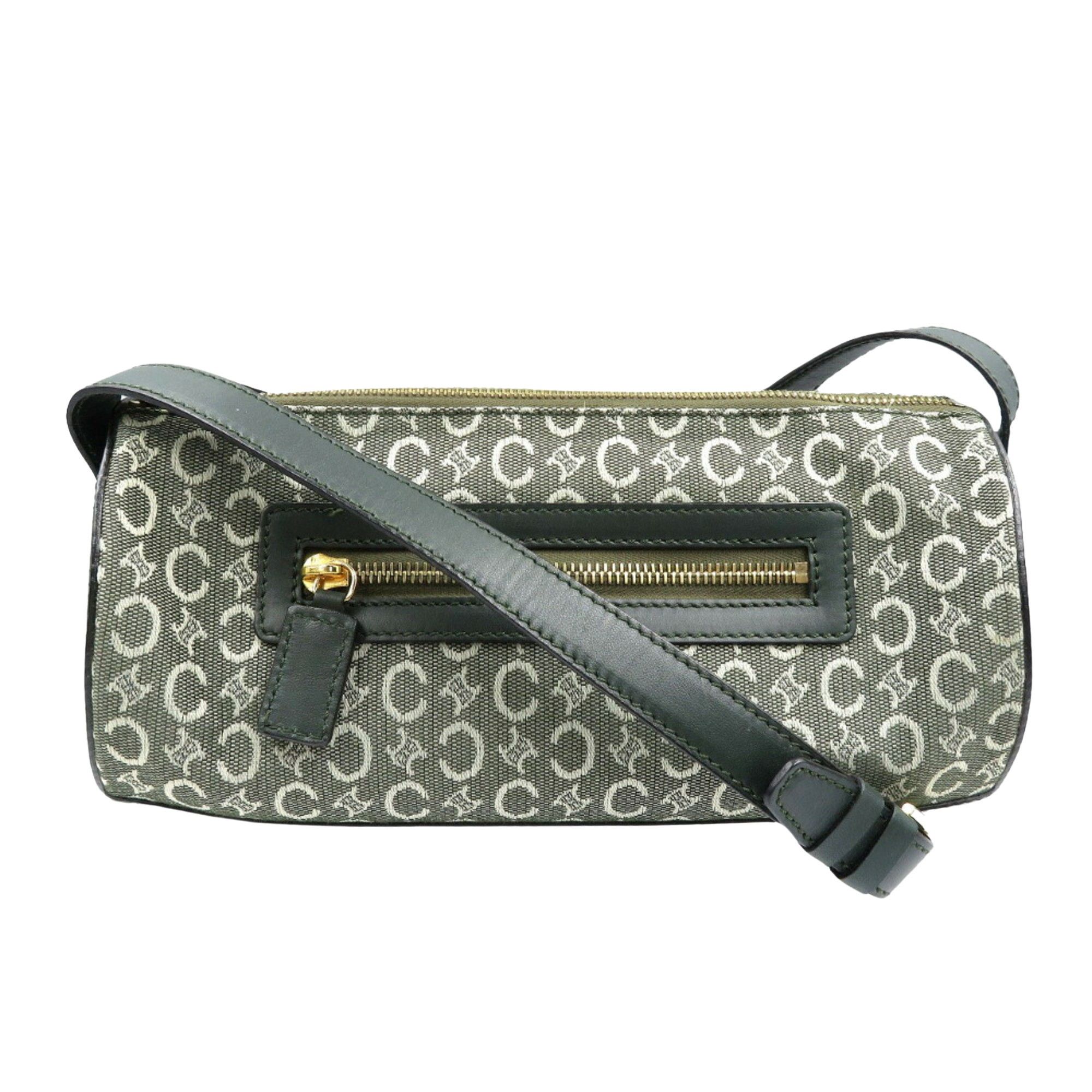 image of Celine Céline Macadam Shopper in Green, Women's