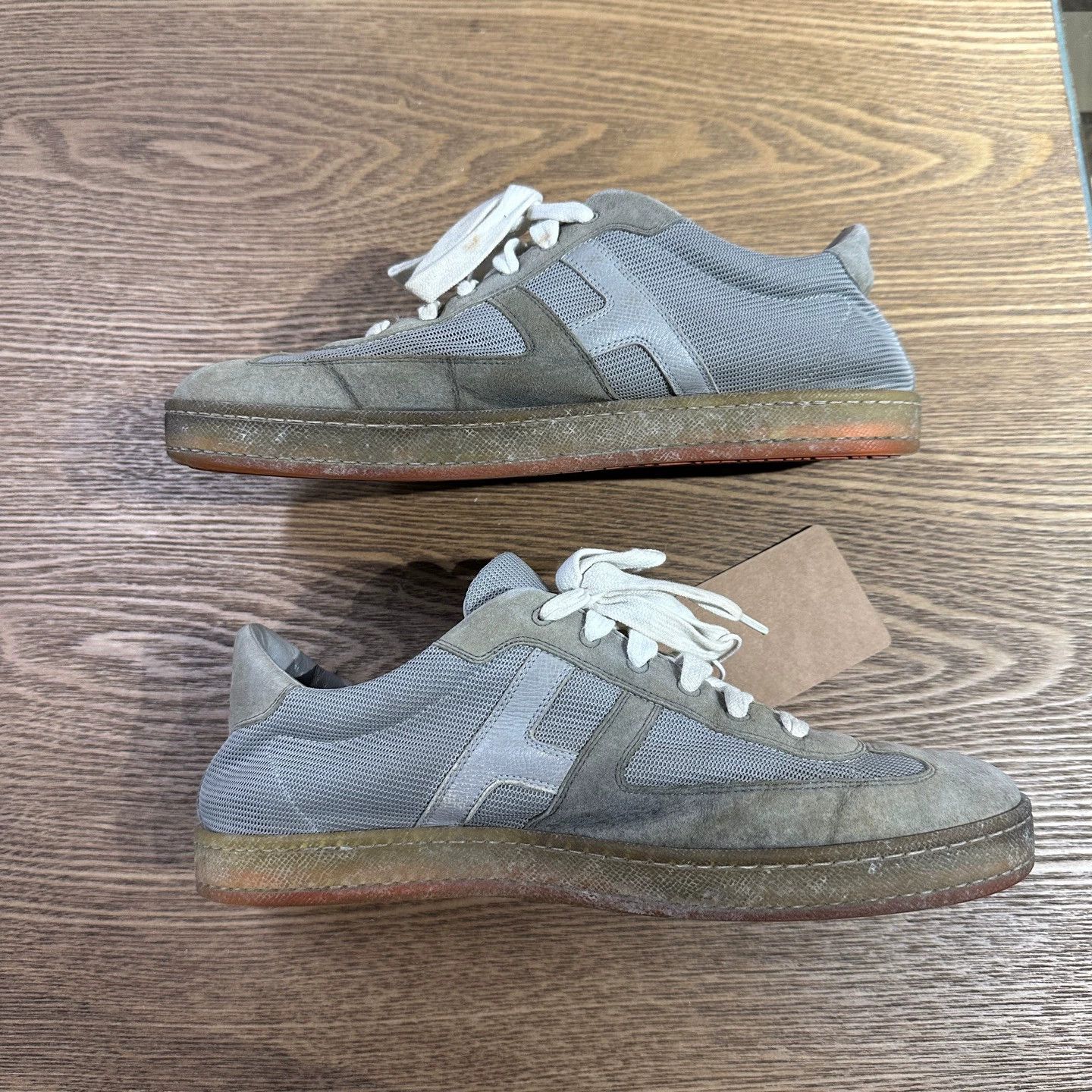 Hermes Hermes Boomerang Leather Sneaker 42 Size US 9 / EU 42 - 4 Thumbnail
