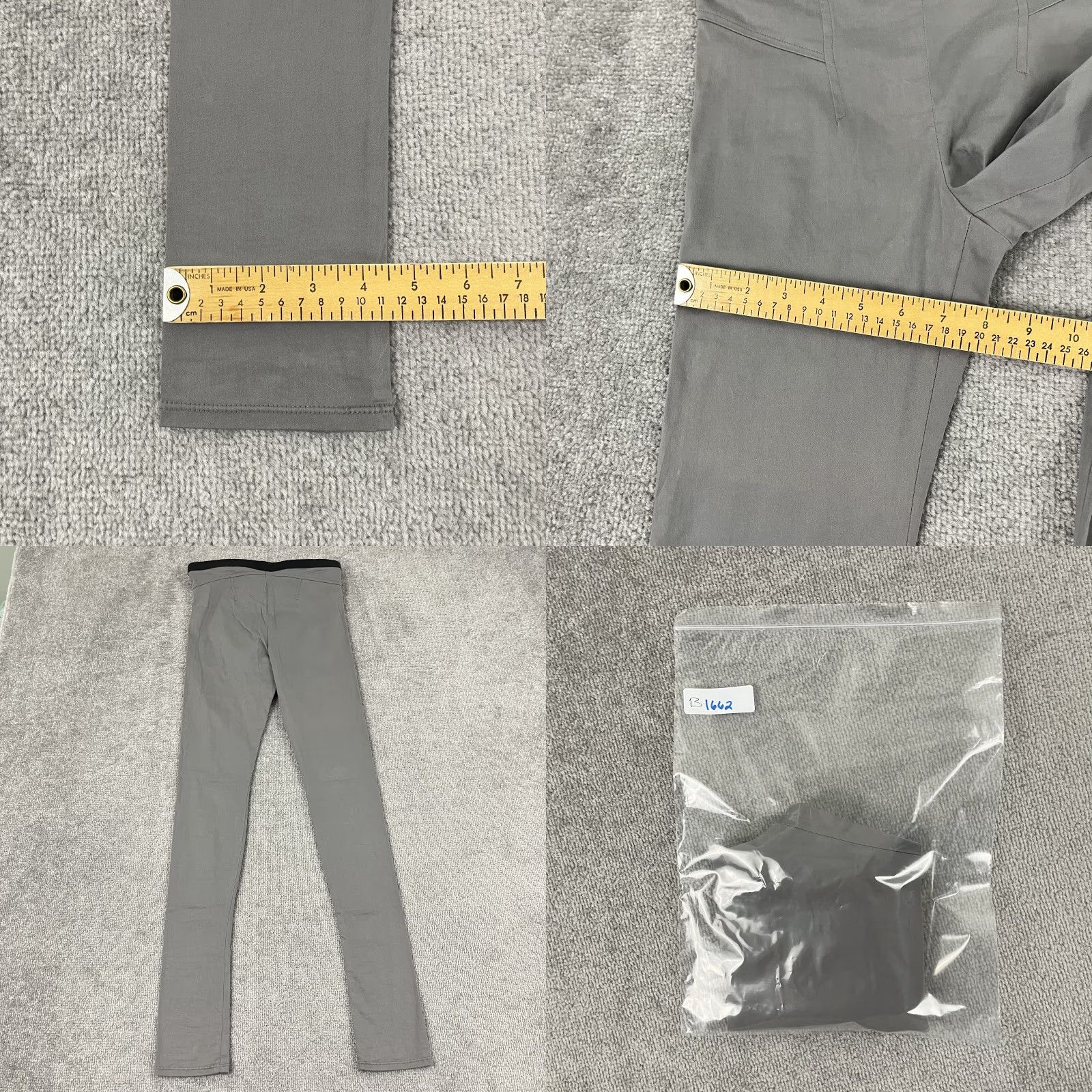 Helmut Lang Helmut Lang Pants Womens Size P 27 x 32 Skinny Tight Leg Sheath Gray A02HW222 Size 27" / US 4 / IT 40 - 8 Thumbnail