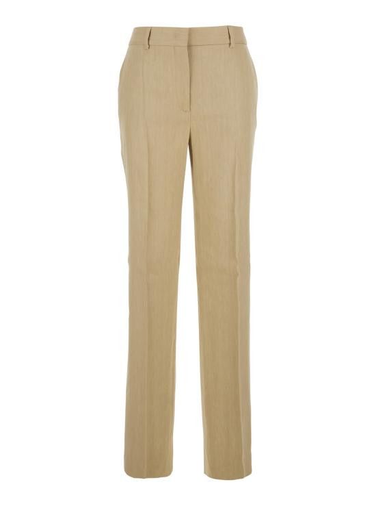 Alberta Ferretti ALBERTA FERRETTI Women Straight Pants A032516200081 Beige Size 30" / US 8 / IT 44 - 1 Thumbnail