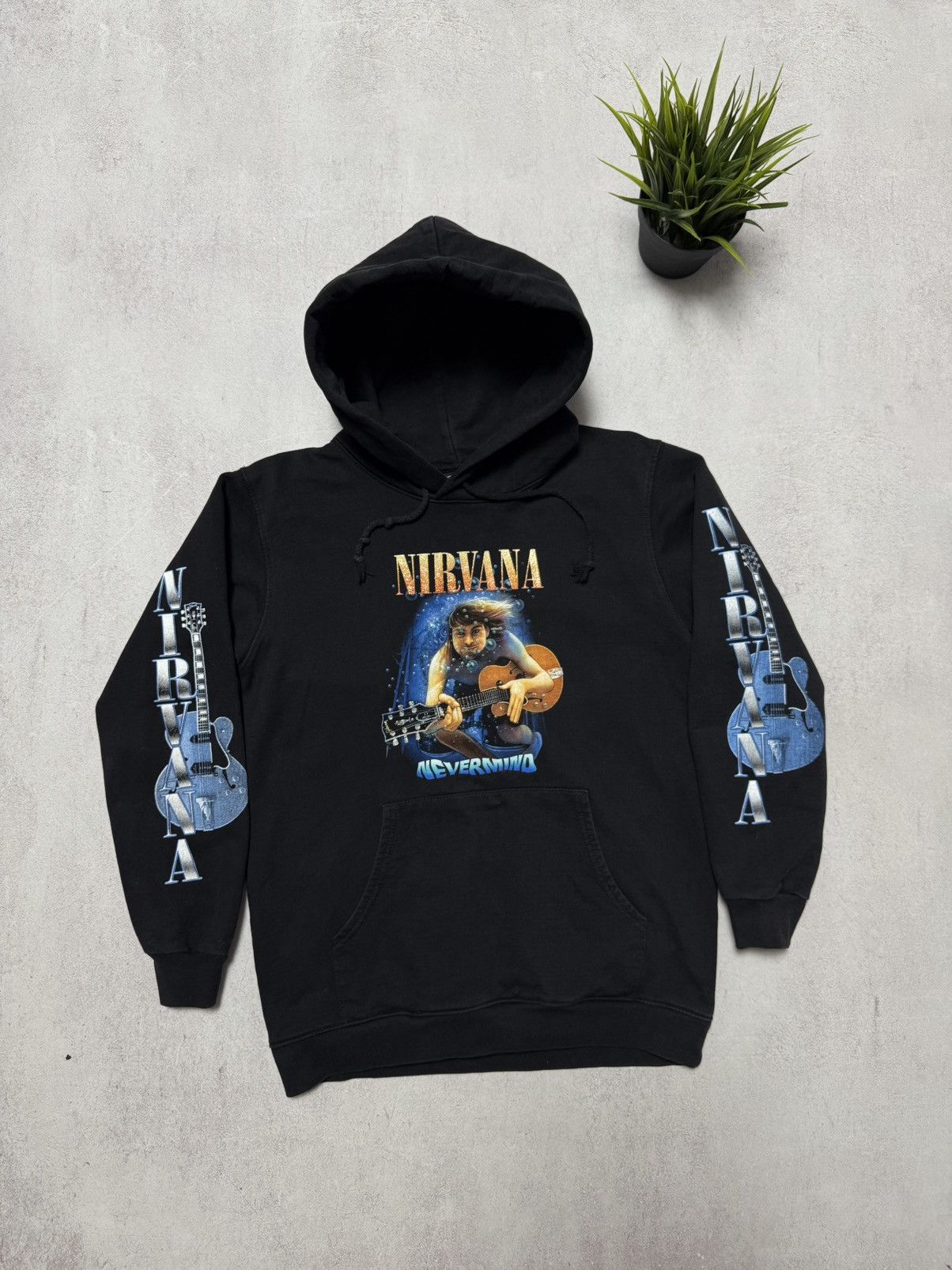 Band Tees × Nirvana × Vintage Vintage Nirvana Hoodie Neverming Big Logo y2k 90s Size US XS / EU 42 / 0 - 1 Thumbnail
