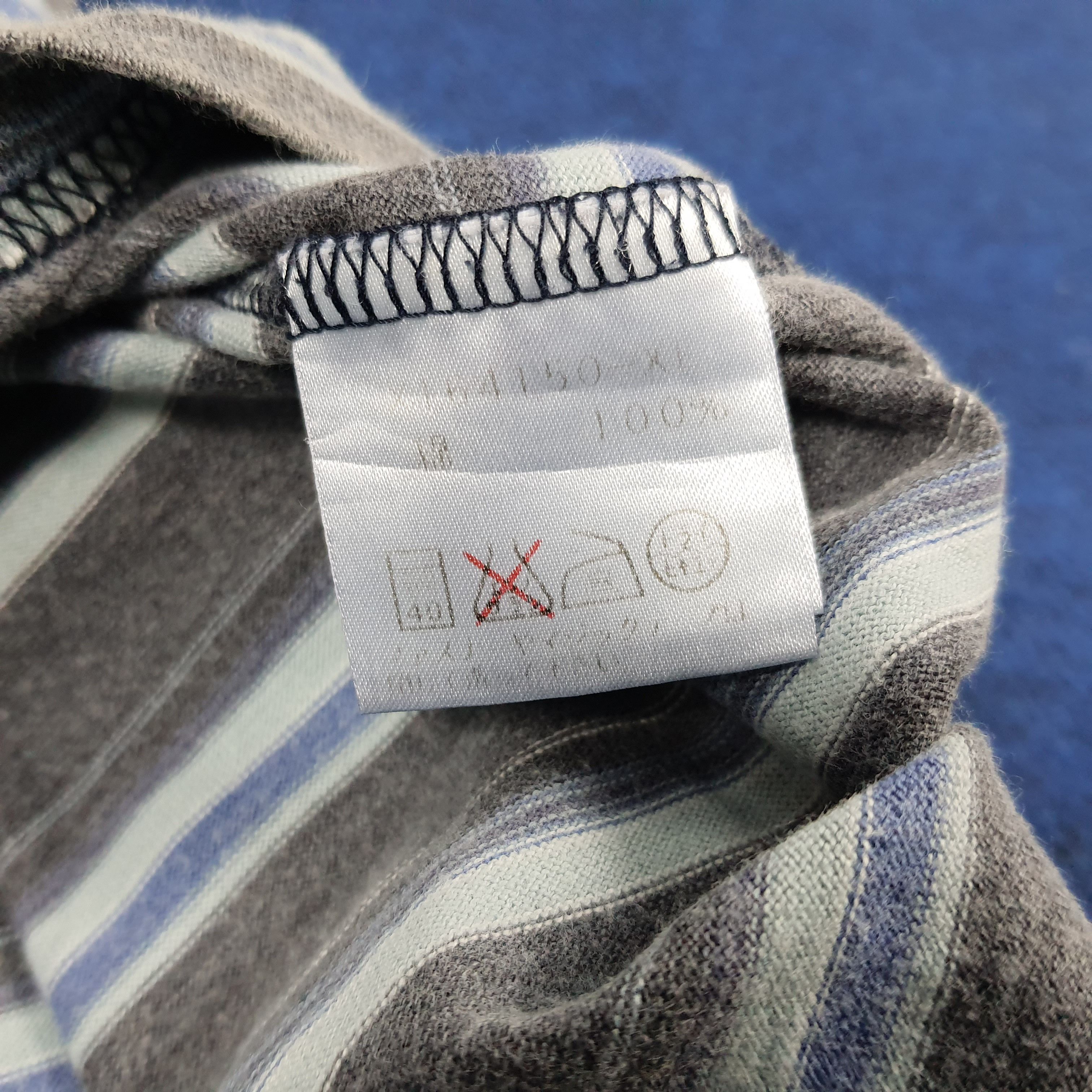 Japanese Brand × Vintage × Yohji Yamamoto Vintage A.A.R Yohji Yamamoto Striped Japanese Brand T-shirt Size US L / EU 52-54 / 3 - 6 Thumbnail