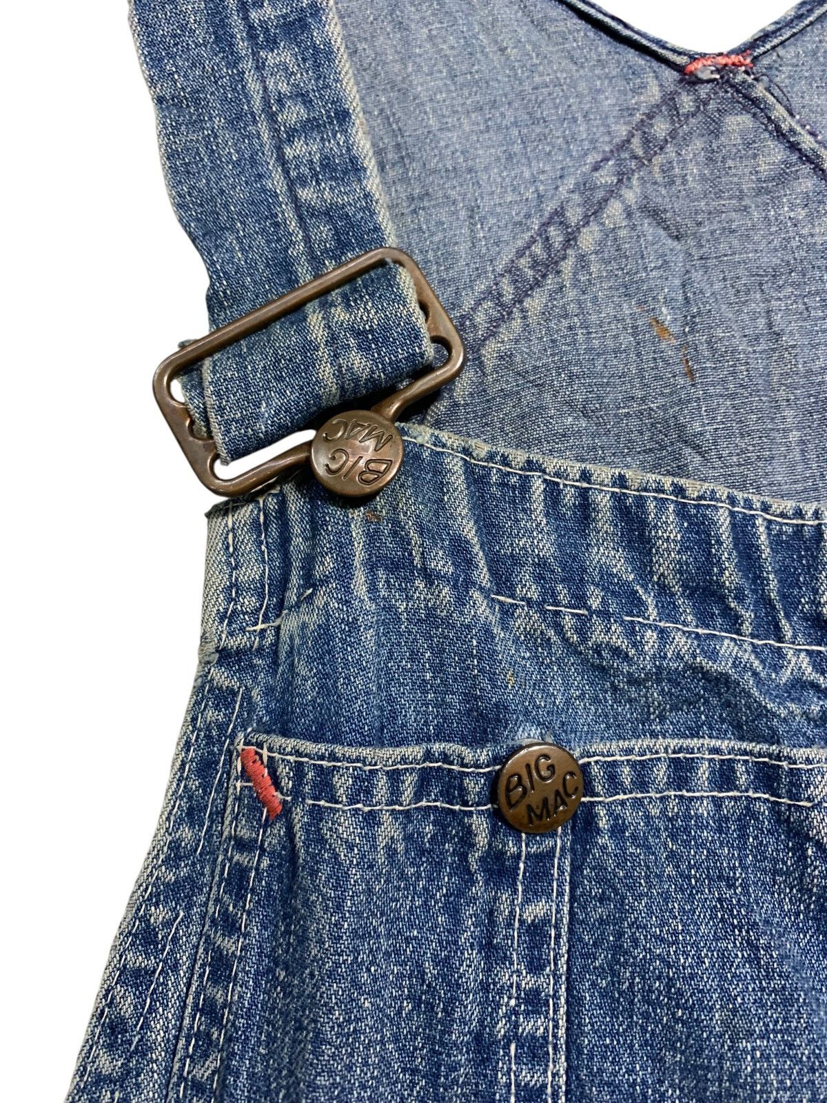 Big Mac 🔥VTG 70s BIG MAC DENIM OVERALL W32 Size US 32 / EU 48 - 5 Thumbnail