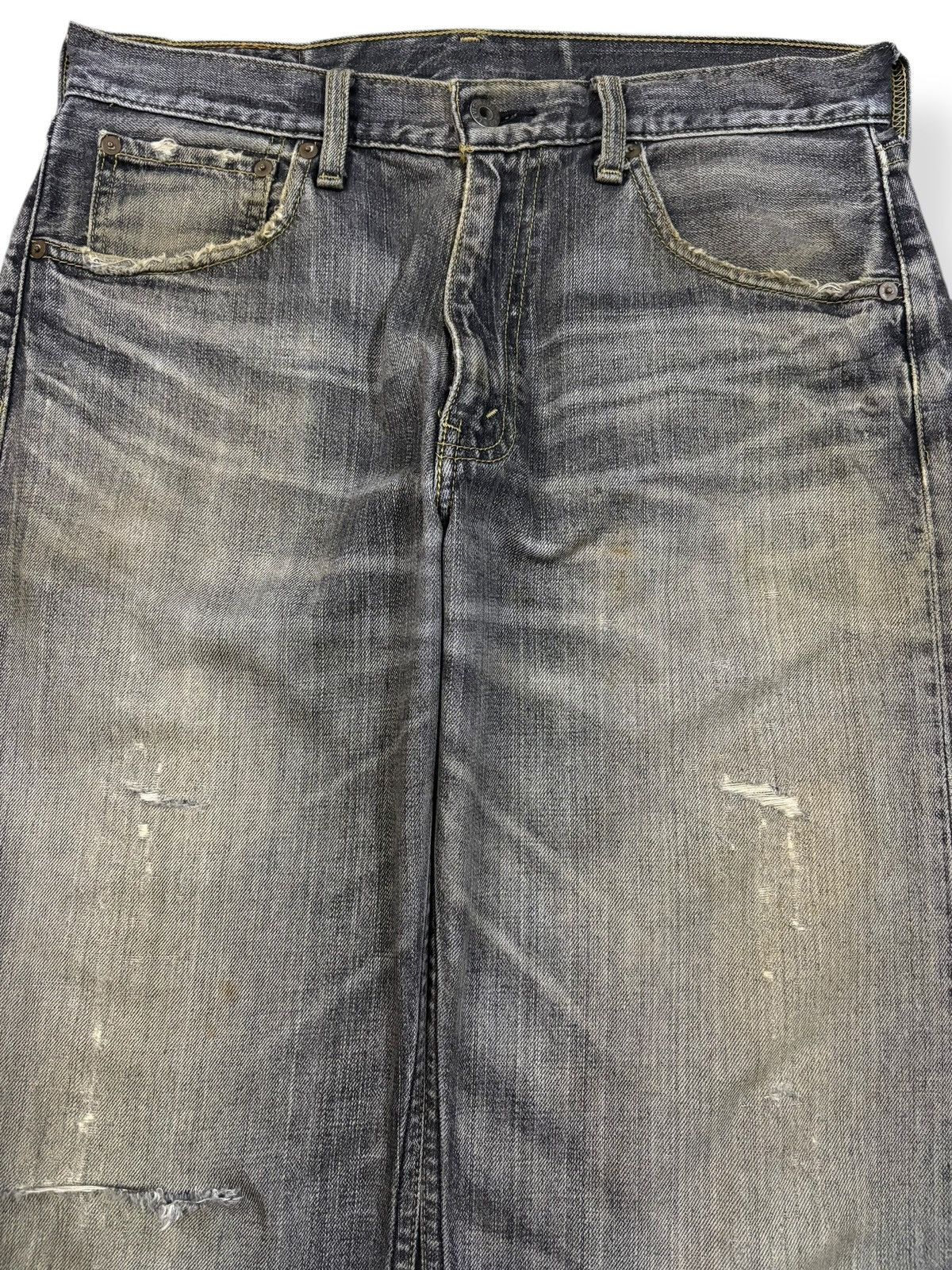 Levi's Vintage Levis 503 Rusty Charcoal Wash Baggy Distressed Jeans Size US 33 - 3 Thumbnail