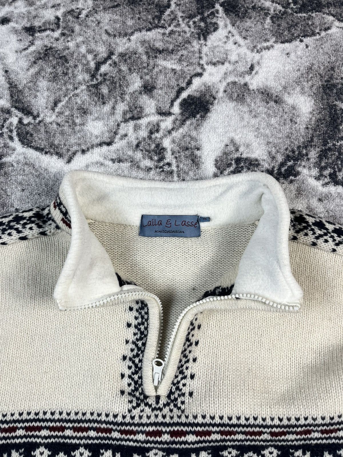 Other Laila & Lasse Nordic Wool Ski Sweater Norway Style Size US XL / EU 56 / 4 - 7 Thumbnail