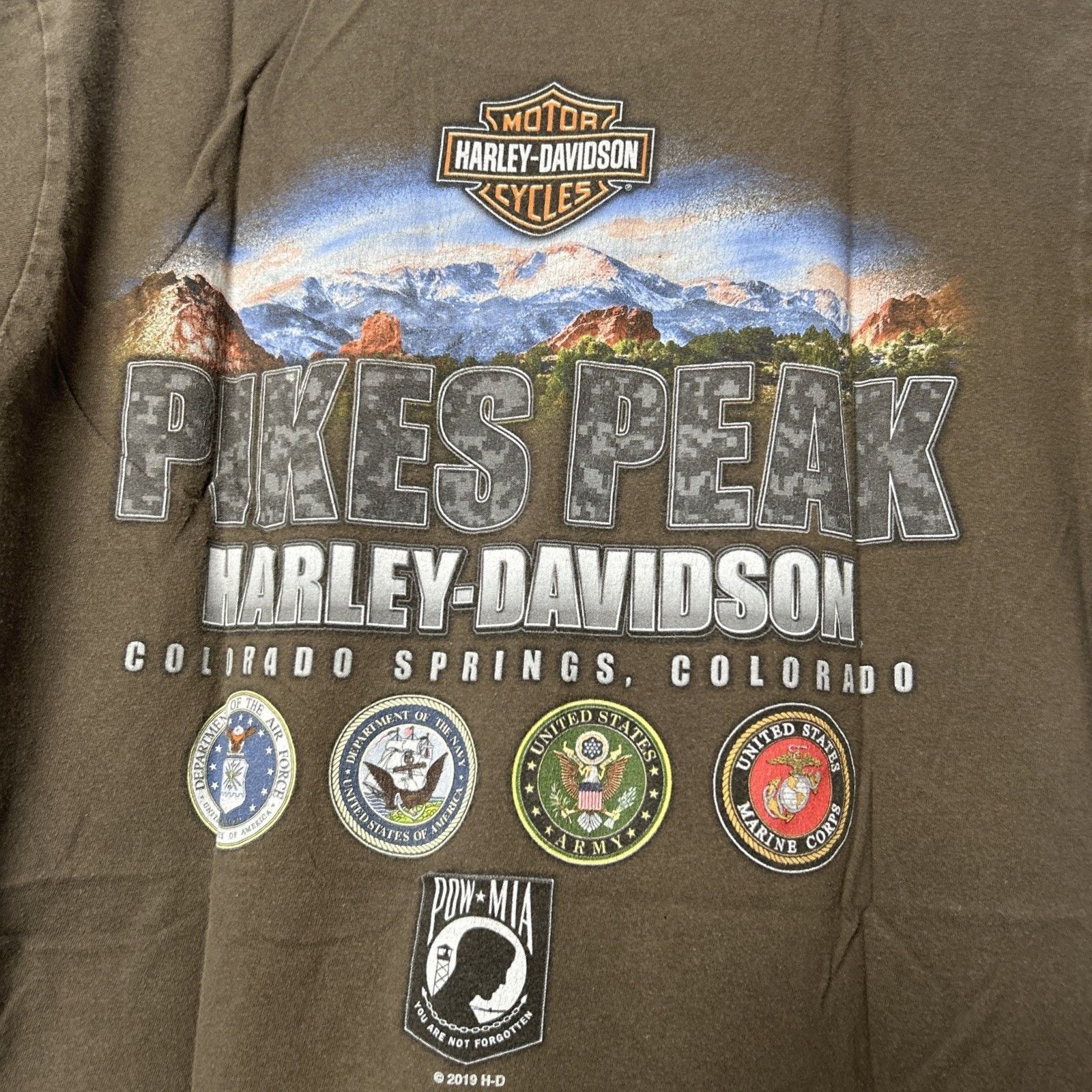 Harley Davidson Harley Davidson Pikes Peak Colorado Green T-Shirt Medium Size US M / EU 48-50 / 2 - 5 Thumbnail