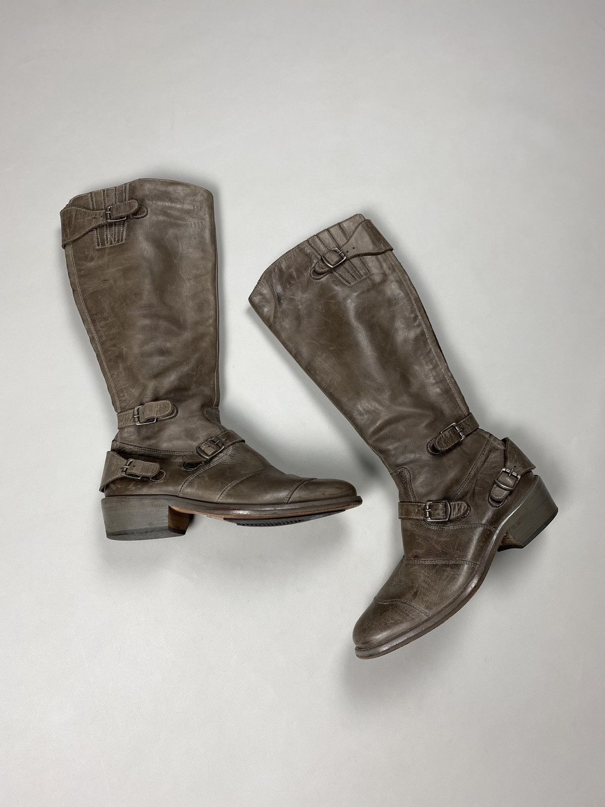 Belstaff Belstaff Trialmaster leather over the knee biker boots shoes Size US 8 / IT 38 - 5 Thumbnail