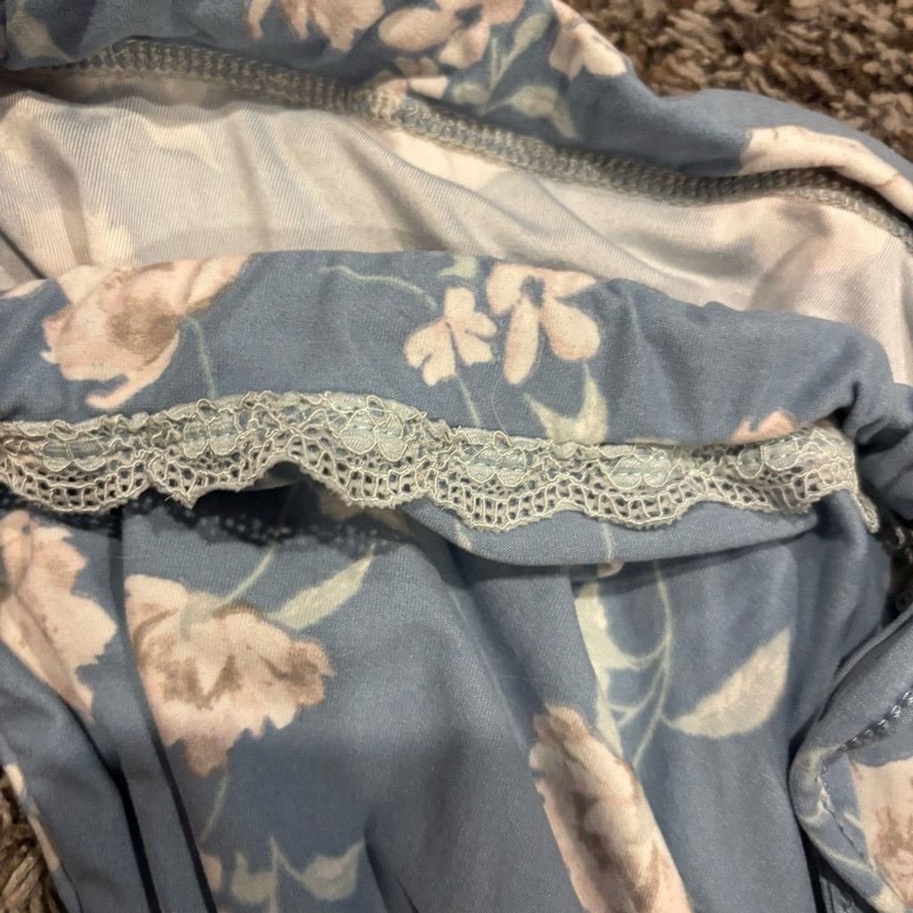Jessica Simpson Jessica Simpson Sky Blue Floral Pants Size 36" / US 14 / IT 50 - 4 Thumbnail