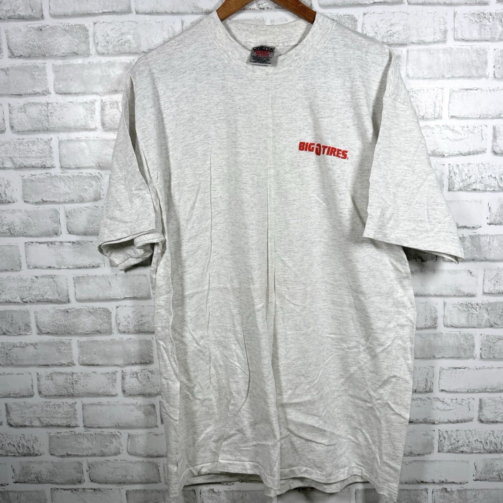 Vintage VINTAGE Oneita Big Tires BIGFOOT FOUND Gray Graphic Tee Mens XL Single Stitch Size US XL / EU 56 / 4 - 2 Thumbnail