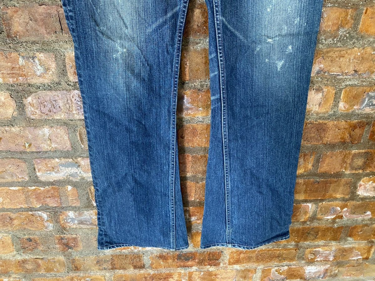 Backbone × Obelisk × Shellac 2000s Backbone Japan Embroidered logo Flare denim Size US 32 / EU 48 - 5 Thumbnail