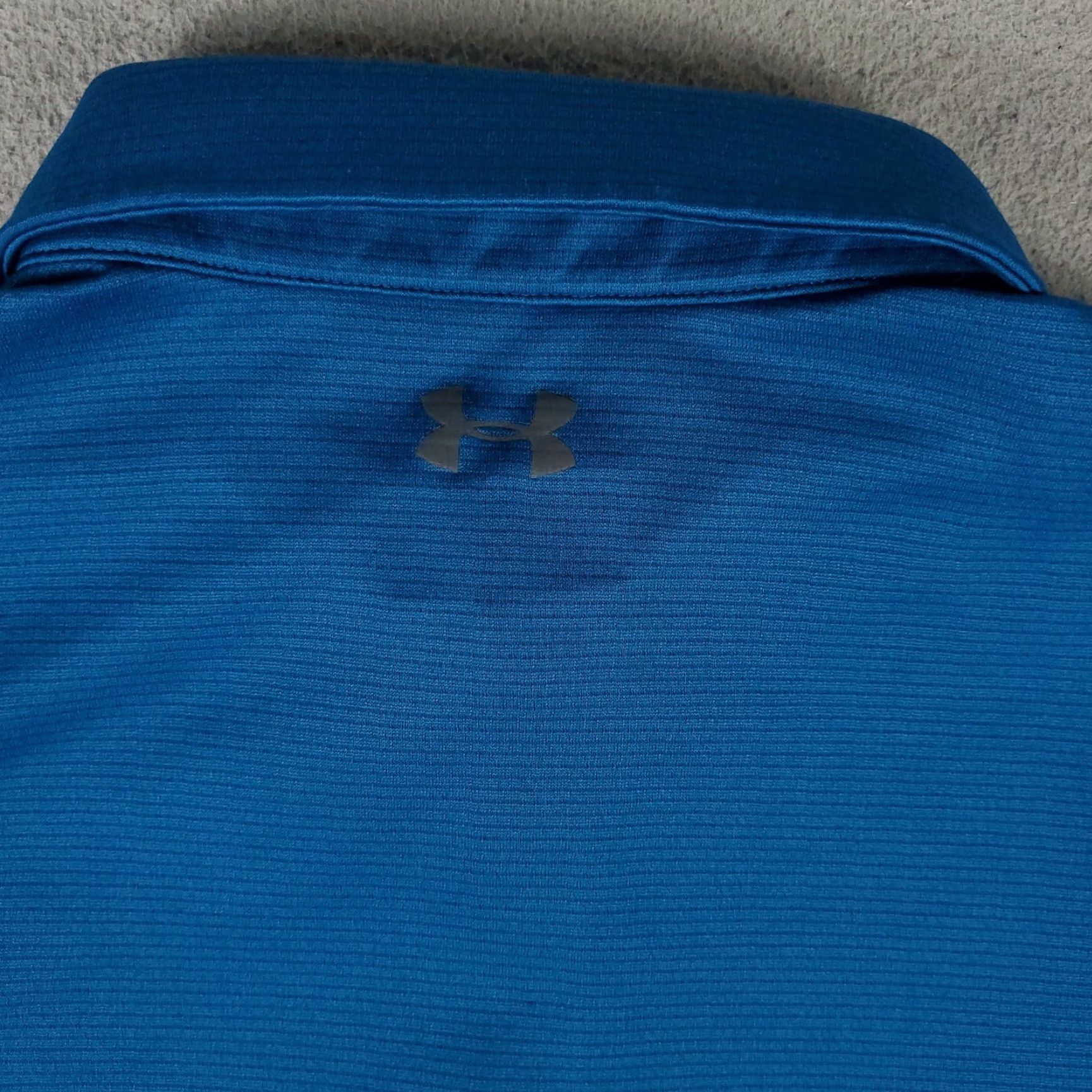 Under Armour Under Armour Polo Shirt Mens XL Blue Golf Casual Short Sleeve Polo Men XL Blue Logo Pattern Solid Casual Athletic Shirt Size US XL / EU 56 / 4 - 4 Thumbnail