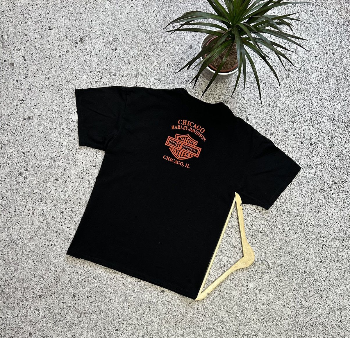 Band Tees × Harley Davidson × Vintage Vintage 2015 Harley Davidson Chicago Precision Tuned T-Shirt Size US XXL / EU 58 / 5 - 2 Thumbnail
