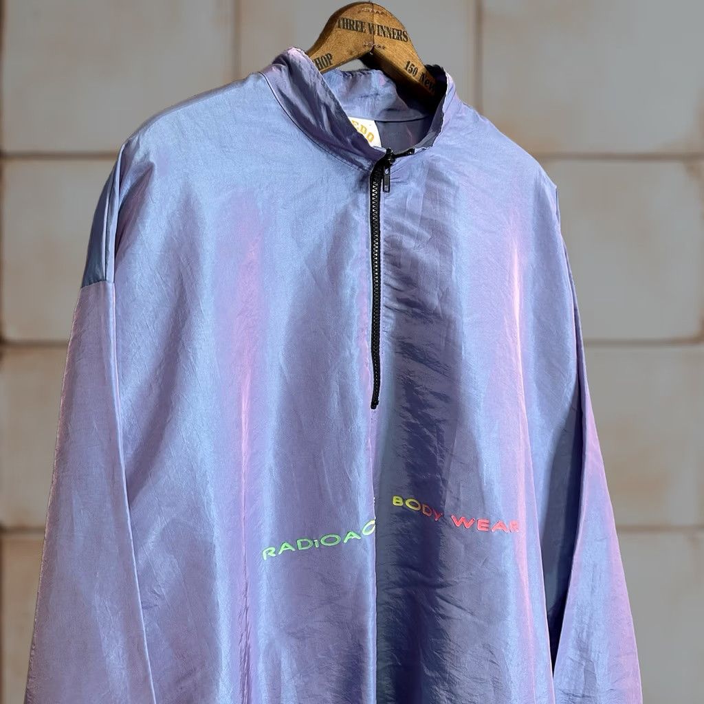 Vintage Alfredo Moro Windbreaker Shirt Men One Size Blue 1/4 Zip Nylon Pit to Pit 30” Length 30” Size US M / EU 48-50 / 2 - 1 Thumbnail