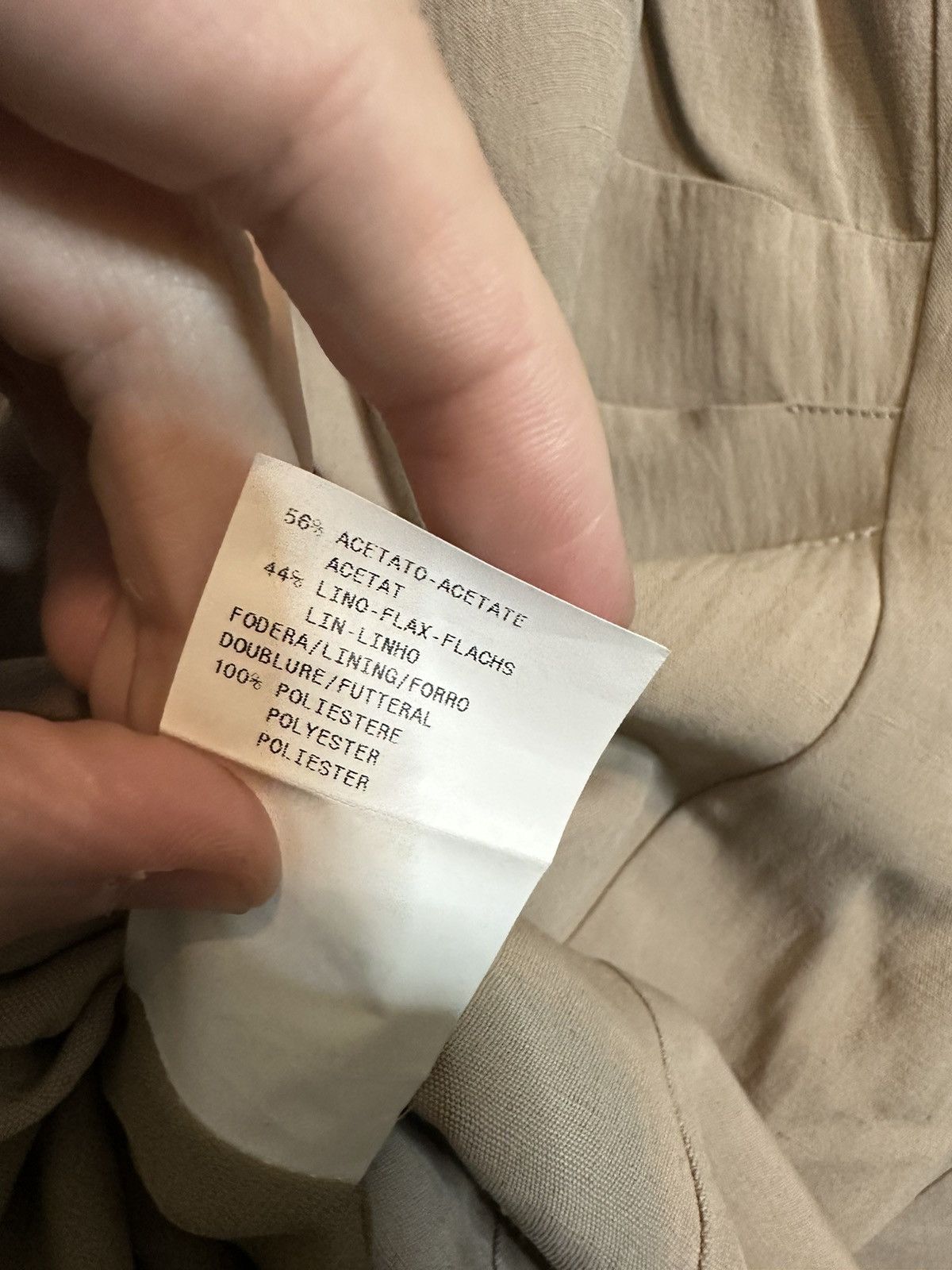 Armani Collezioni Linen blend sleeveless paneled lined dress Italy Size M / US 6-8 / IT 42-44 - 11 Thumbnail