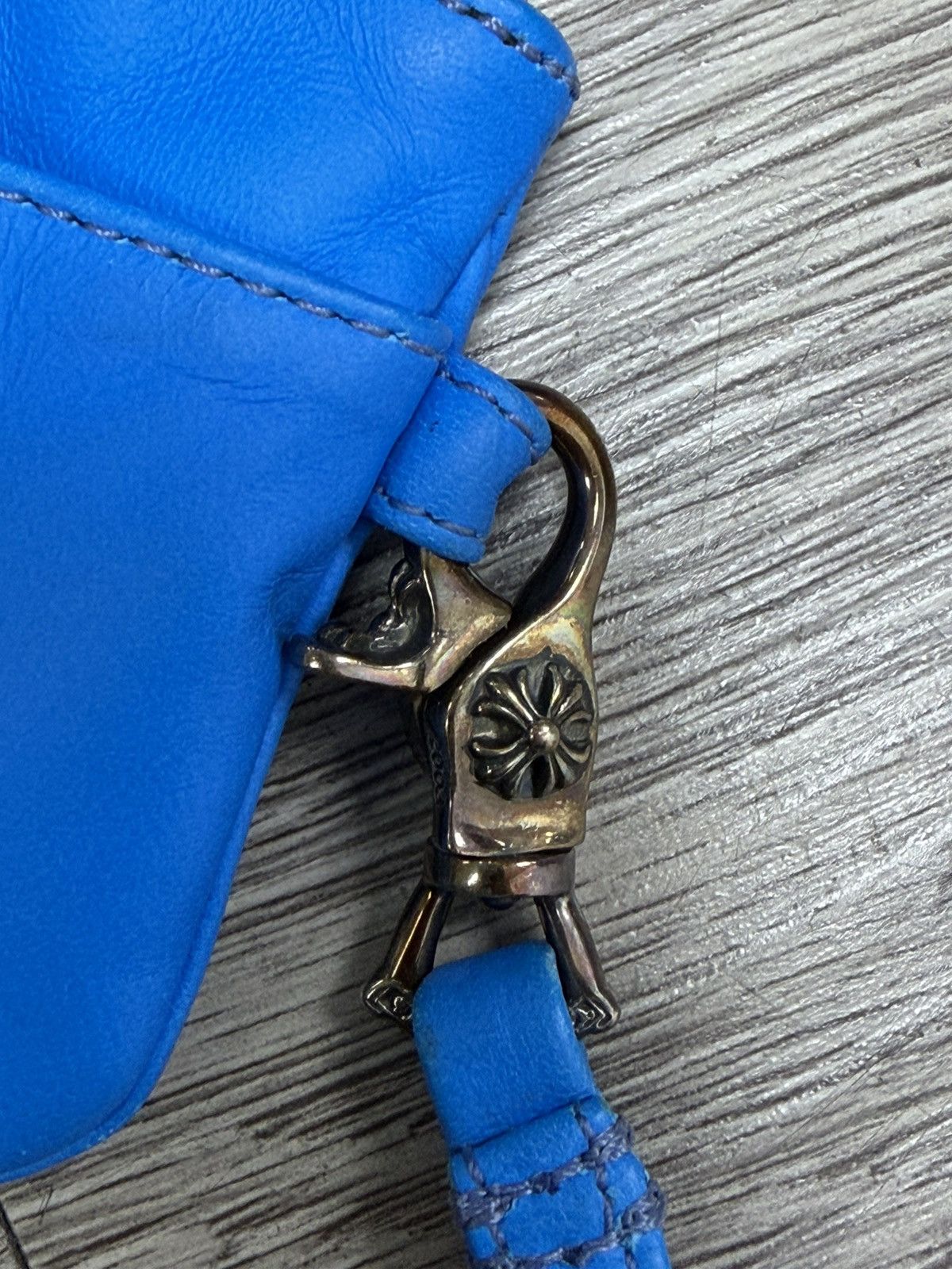 Chrome Hearts Chrome Hearts Blue Cross Patch Wallet With Lanyard Size ONE SIZE - 6 Thumbnail
