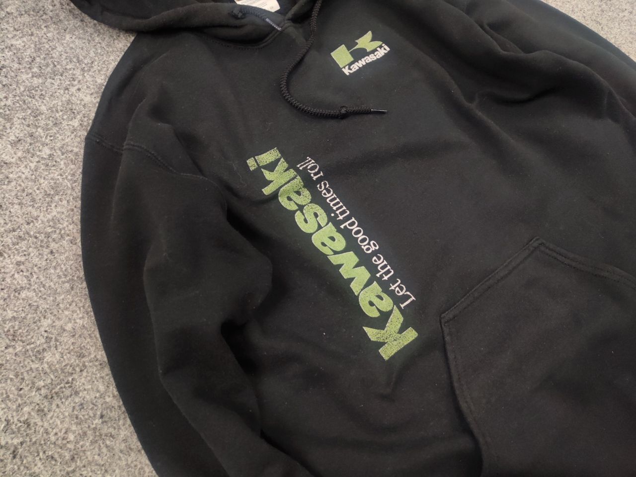 Vintage Kawasaki Fox Racing nobody's Logo Black Faded Hoodie Vintage Size US S / EU 44-46 / 1 - 5 Thumbnail