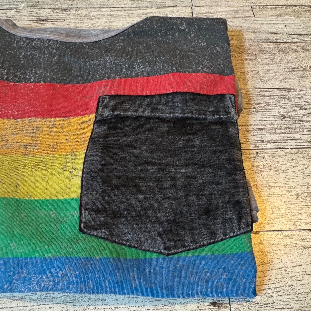 Vintage Vintage, Sheer, Rainbow Striped, Sleeveless Muscle Tank Size US S / EU 44-46 / 1 - 6 Thumbnail